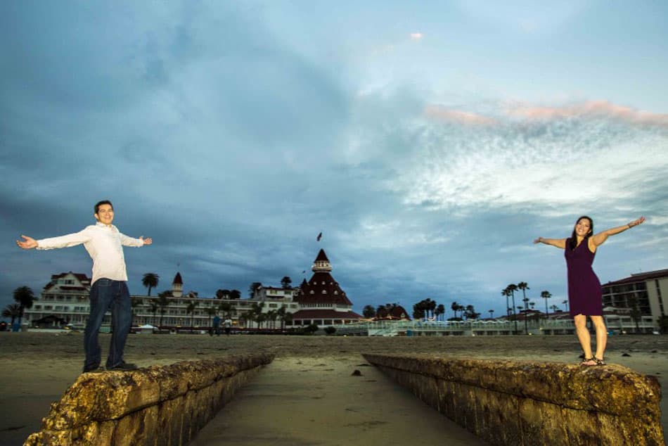 Coronado Engagement Photography, with David and Miki
