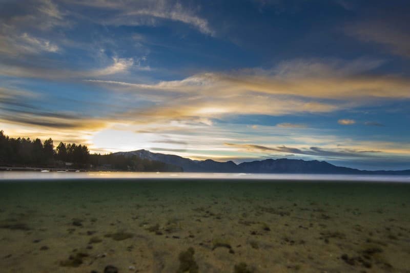 Evening Water Photography in Tahoe