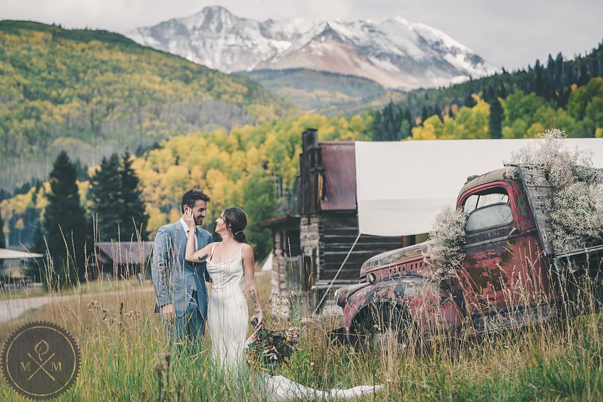 Dunton Hot Springs Colorado luxury elopement resort with mountain backdrop