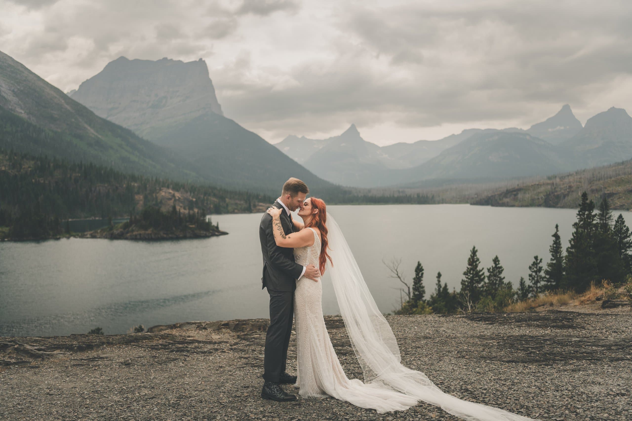 Ayla & Jordan elopement in glacier — _DSC9252