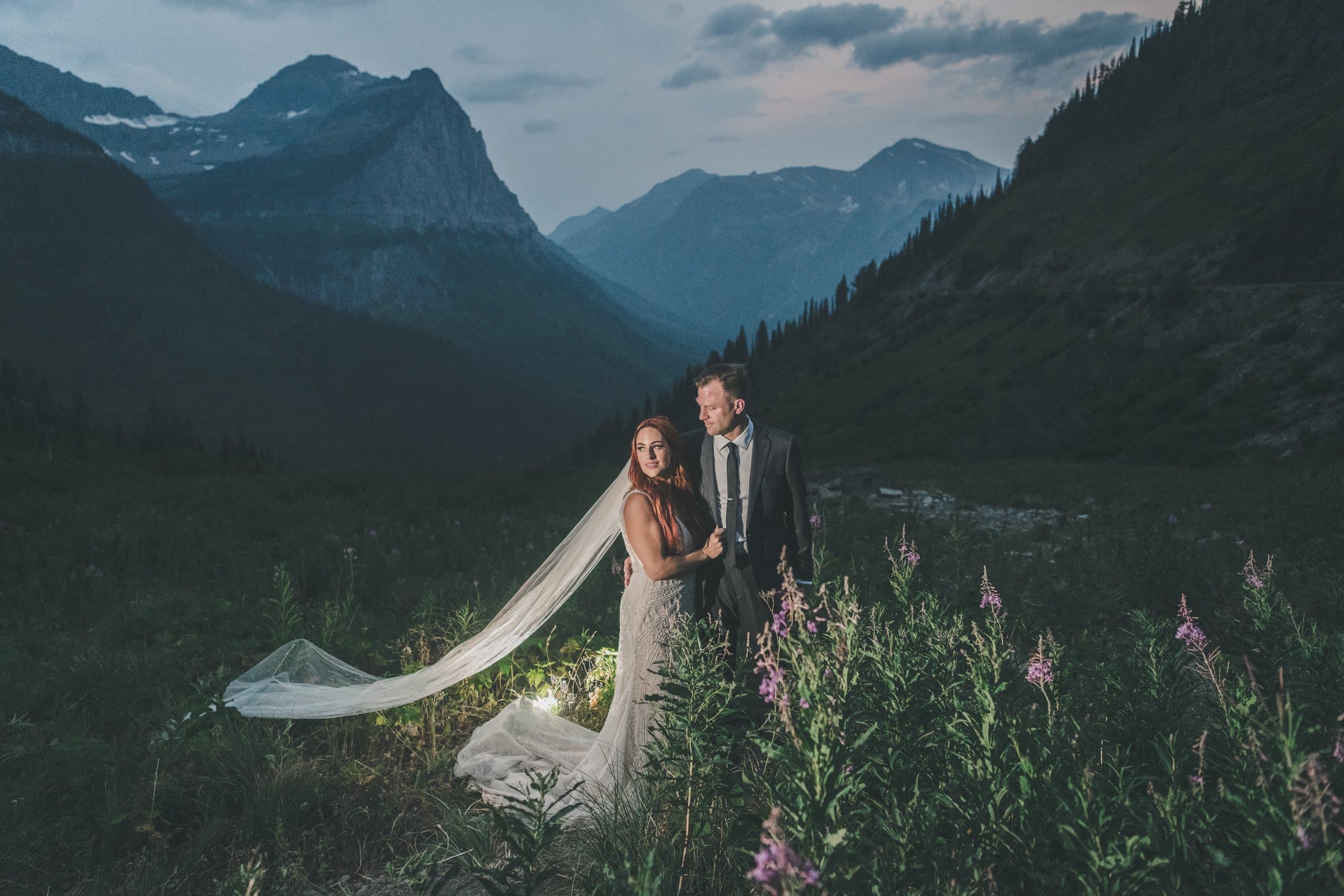 Ayla & Jordan elopement in glacier — _DSC9834