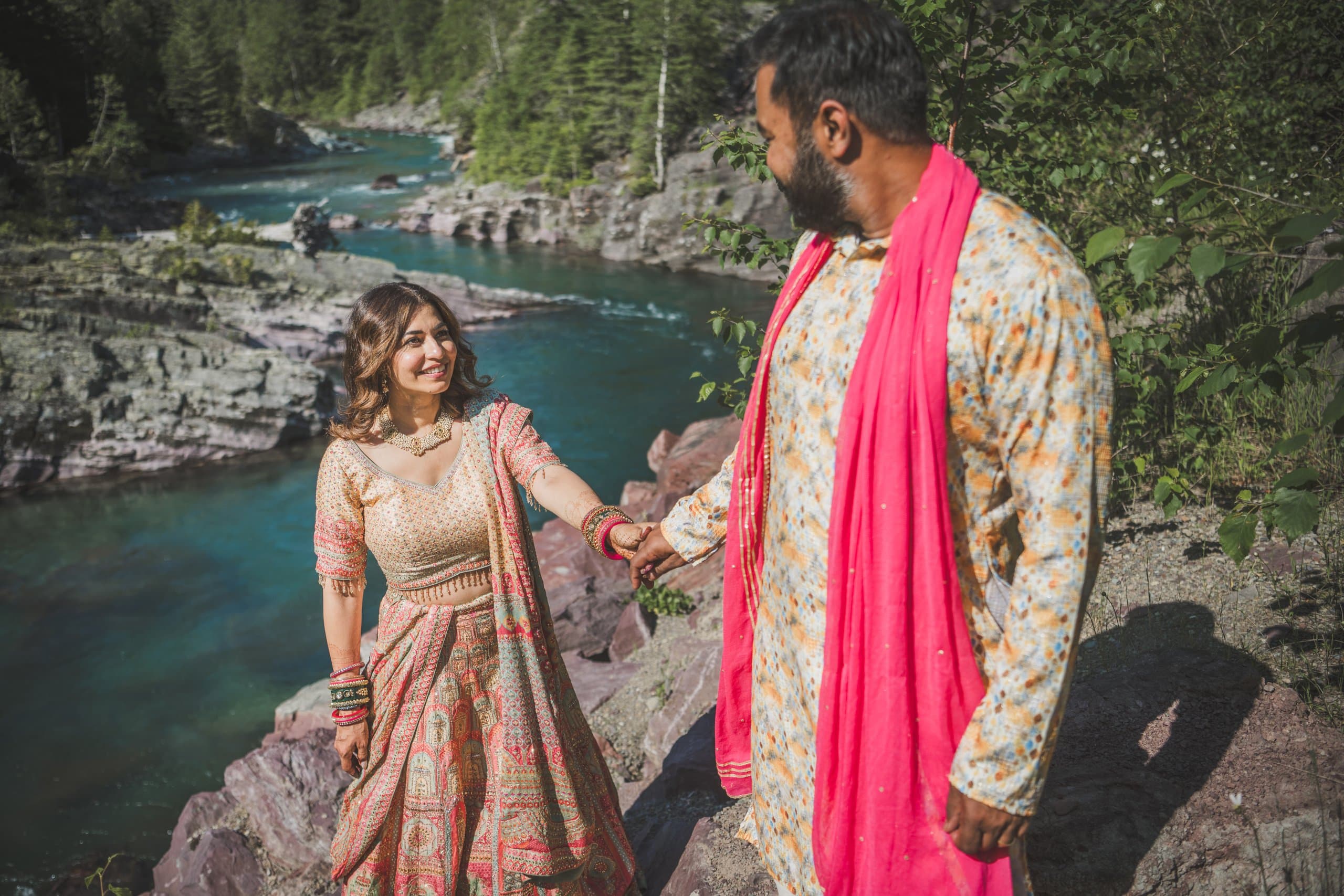 Leah & Shree wedding in glacier — 1171MAM_3517