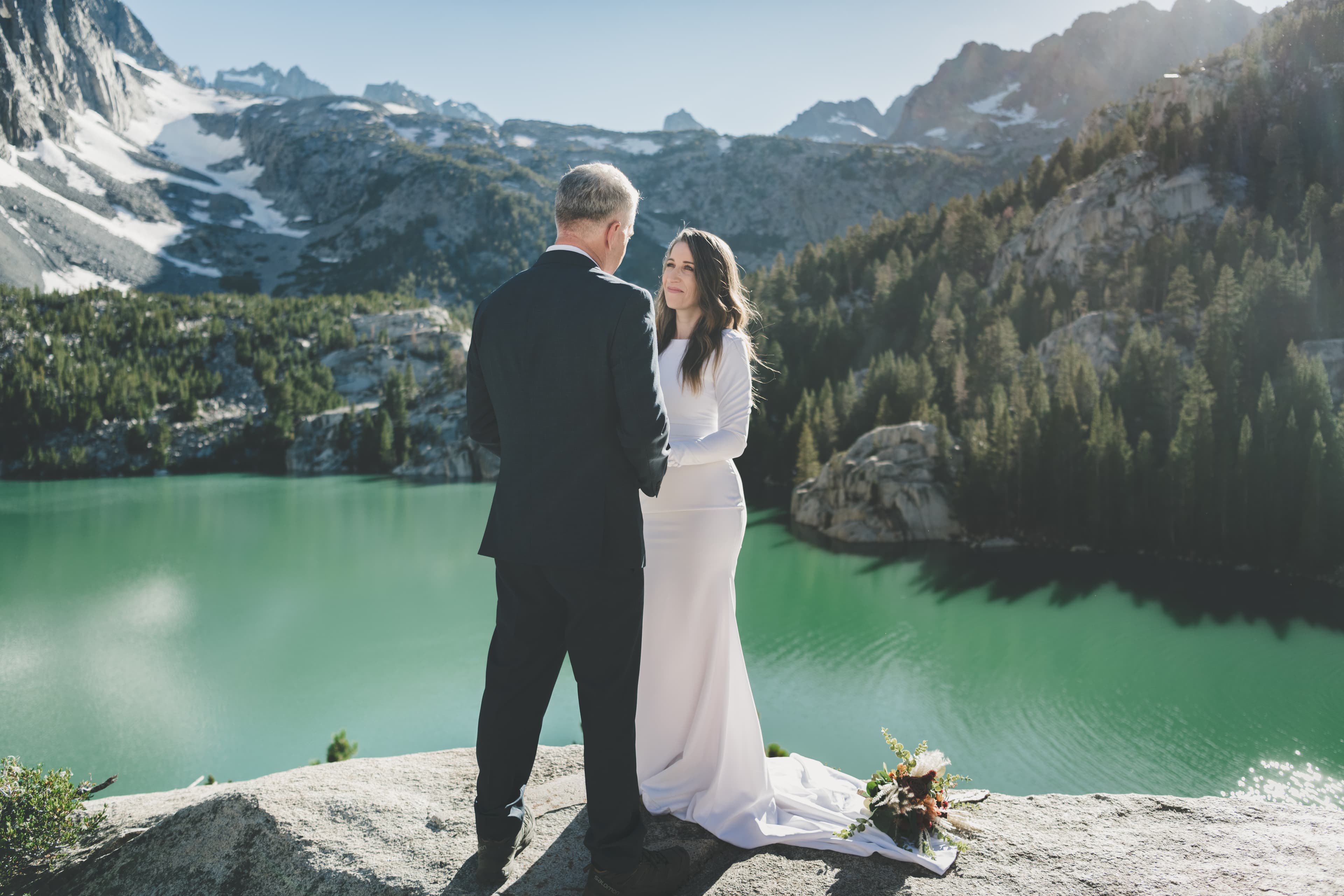 Chrishna and Scott Mammoth elopement — portrait session in the Eastern Sierra Nevada