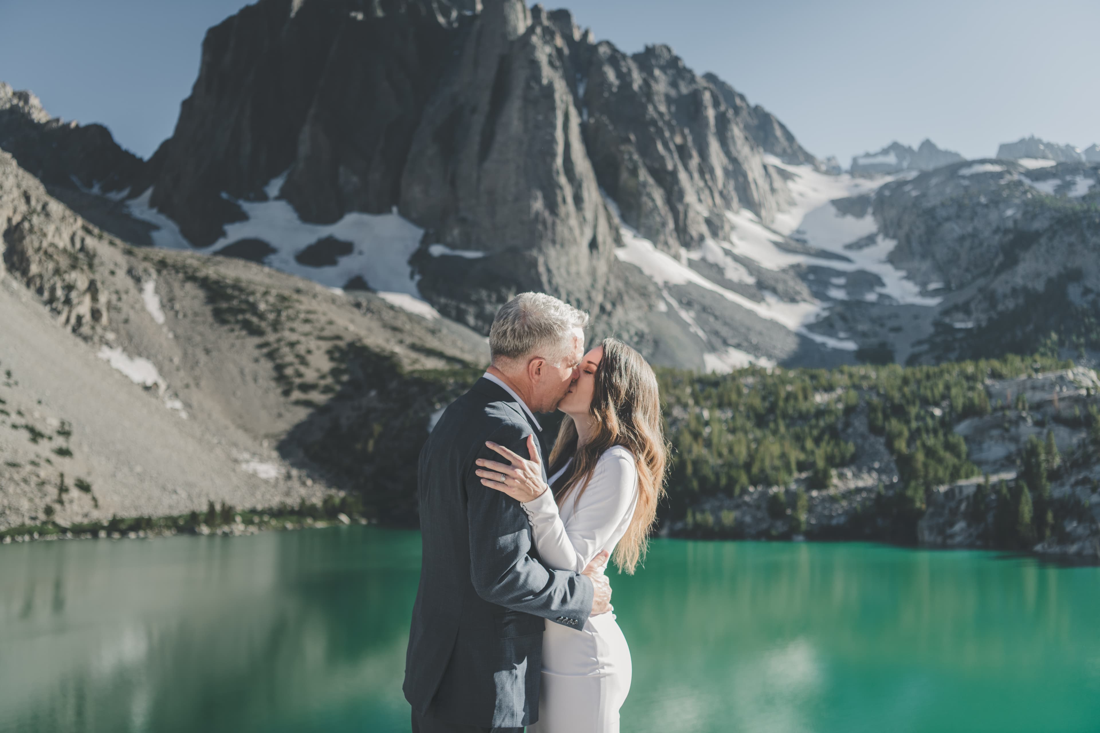 Chrishna and Scott elopement — candid moment at Mammoth Lakes, California