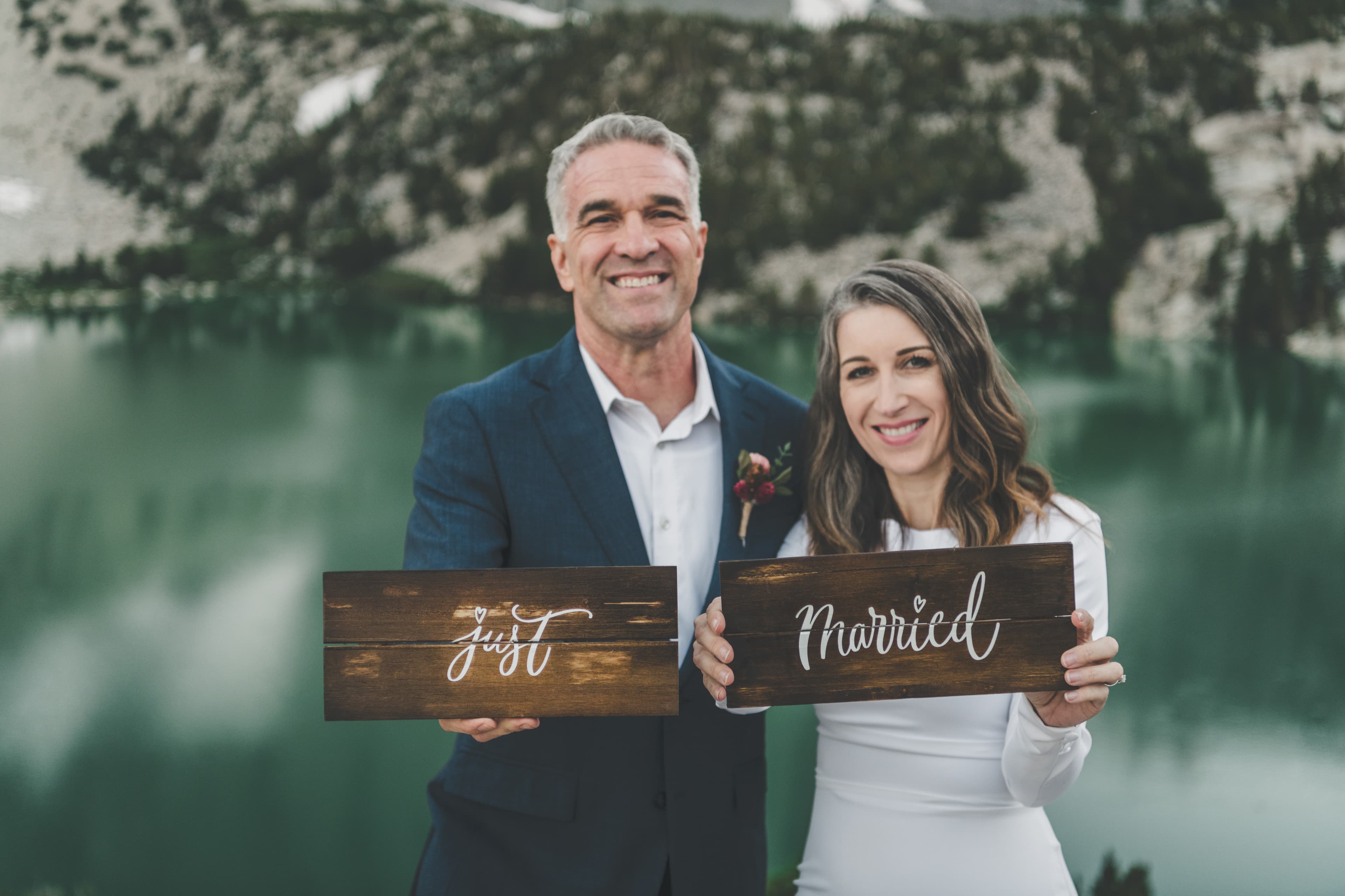 Chrishna and Scott Mammoth elopement — romantic moment in the Eastern Sierra