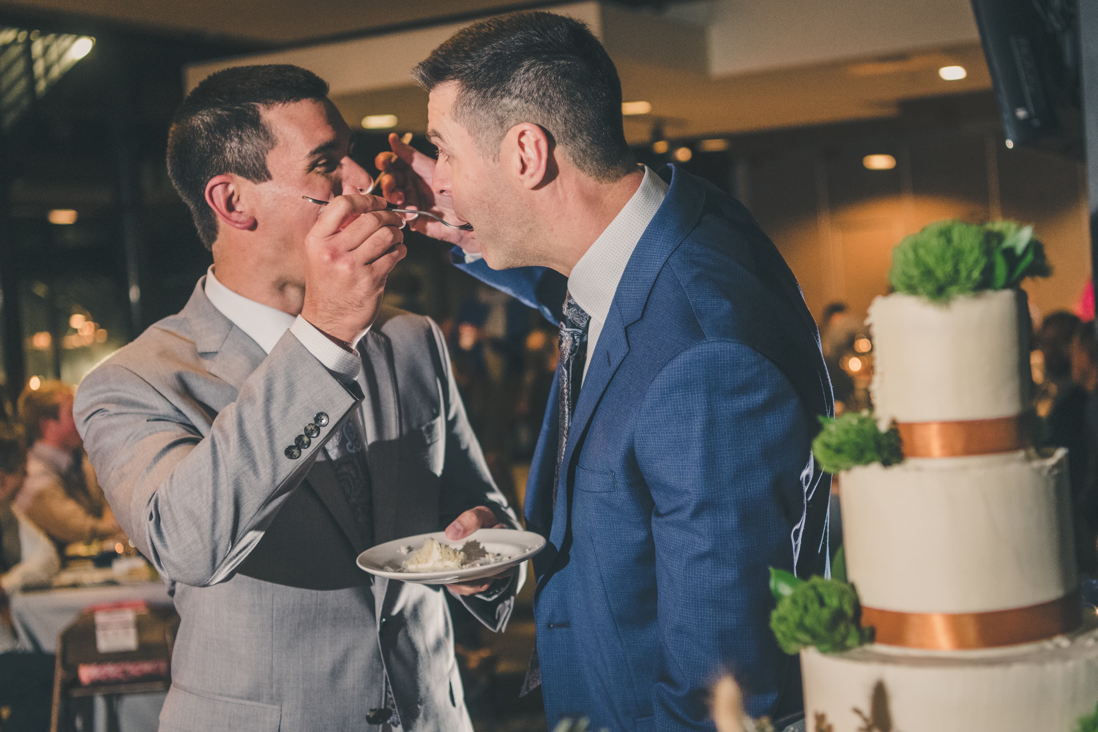 Ben and Zack wedding at Mammoth — couple in the alpine landscape