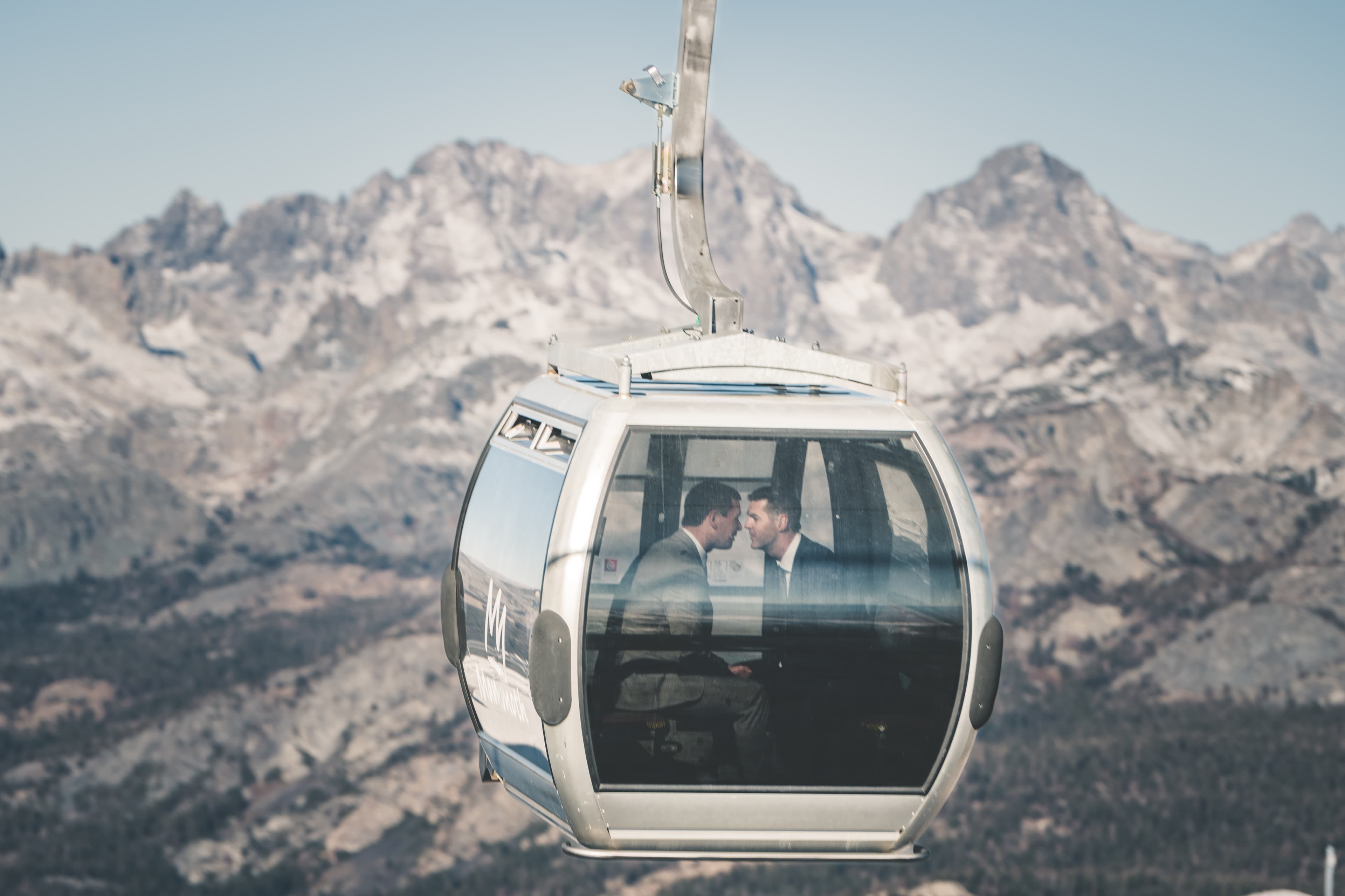 Ben and Zack wedding — portrait in the Eastern Sierra at Mammoth Lakes