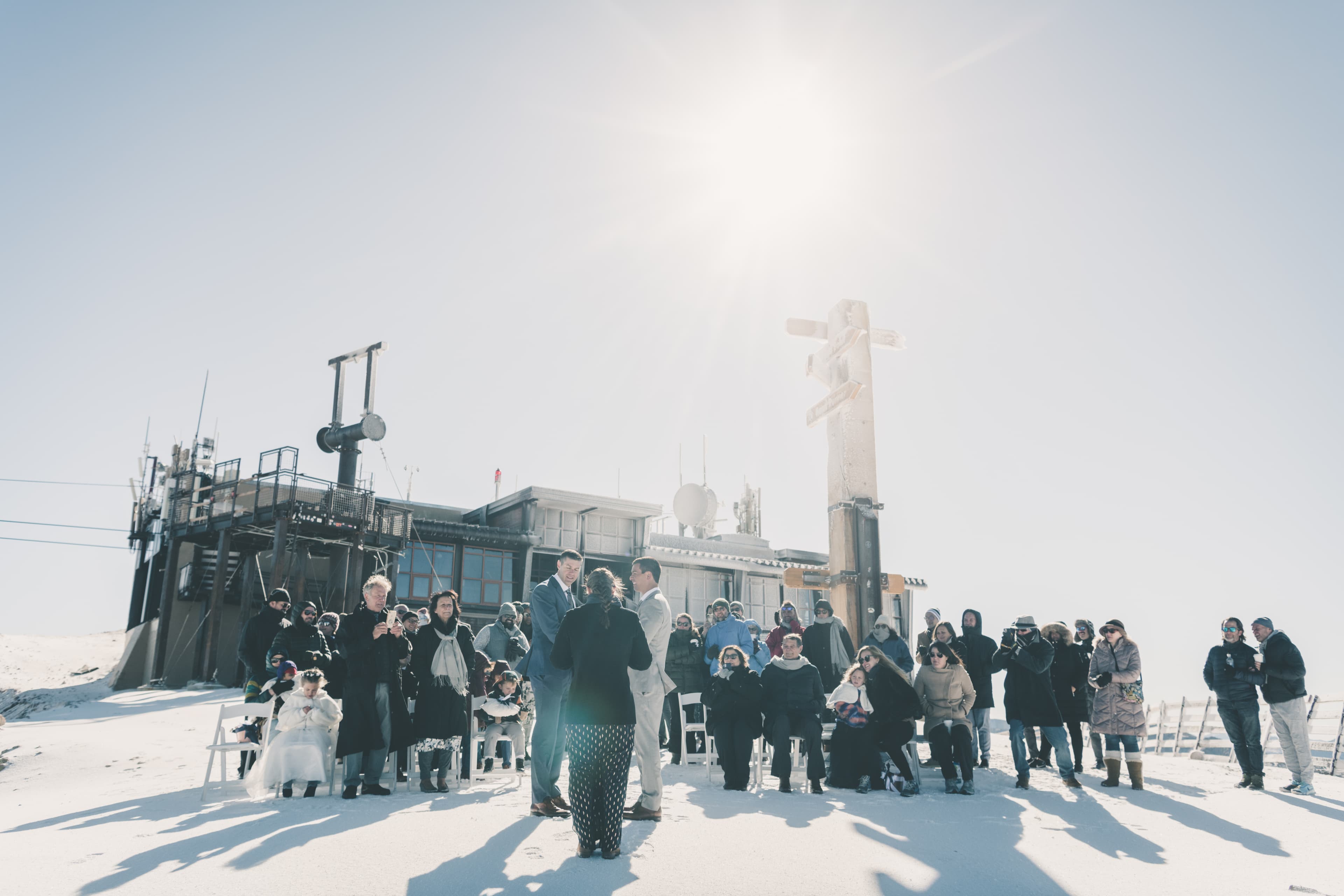 Ben and Zack Mammoth wedding — candid celebration in the Sierra Nevada