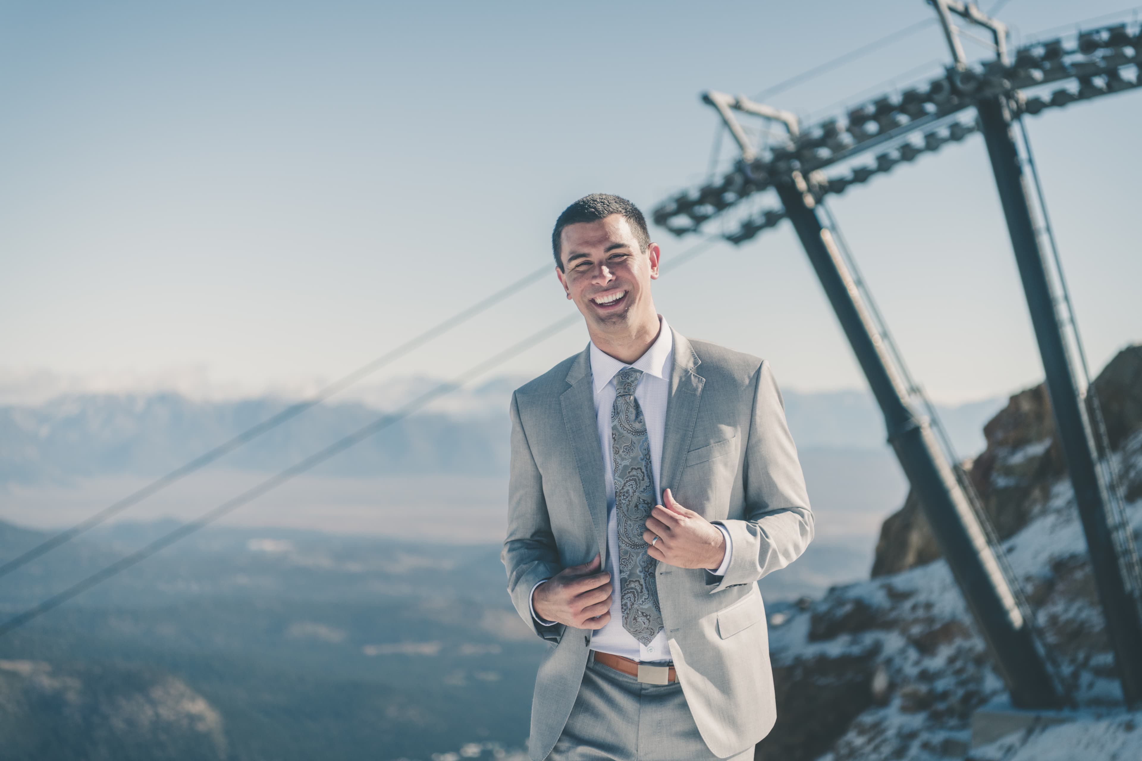 Ben and Zack wedding portrait — Mammoth Lakes and alpine scenery