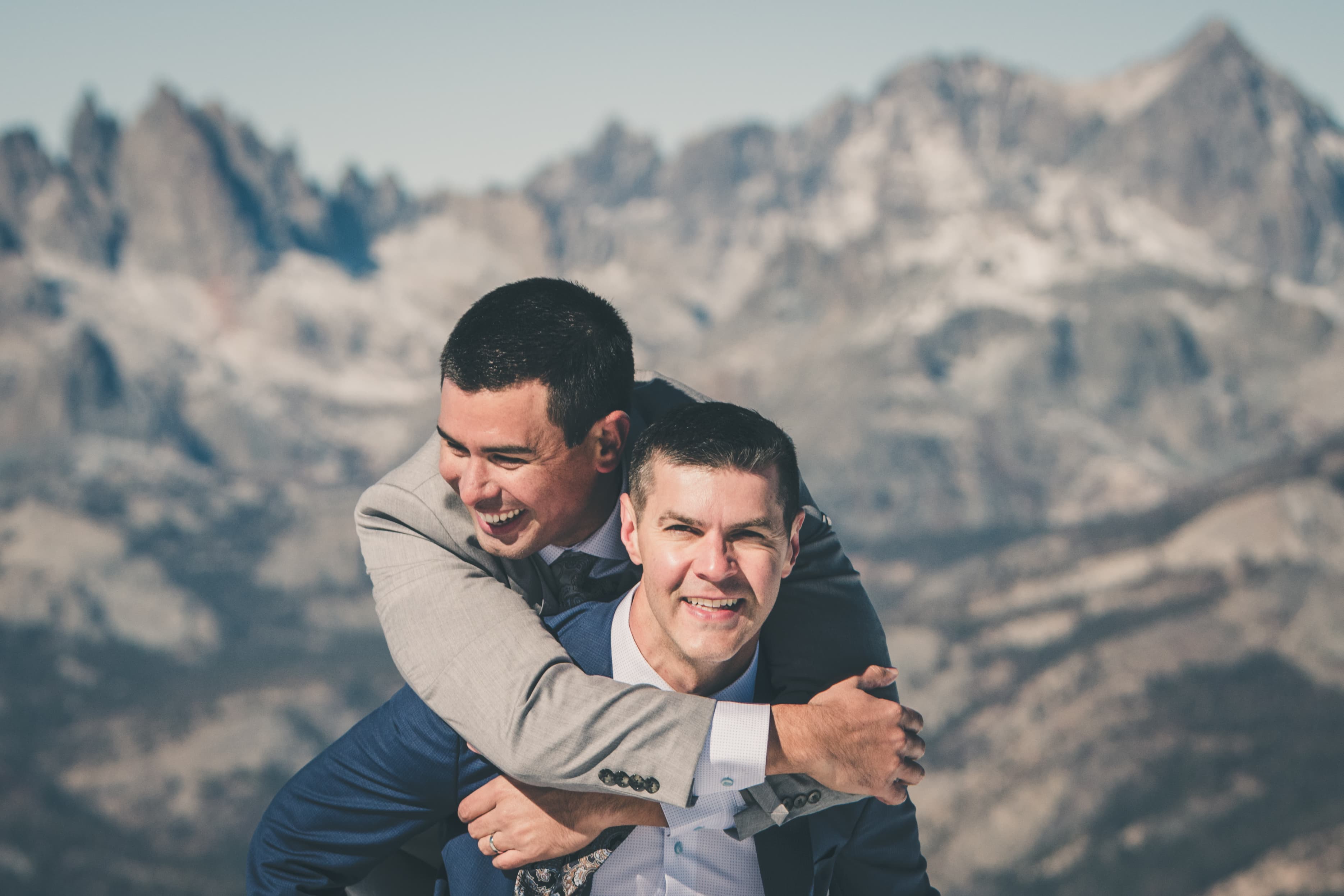 Ben and Zack wedding — portrait session at Mammoth Lakes, California