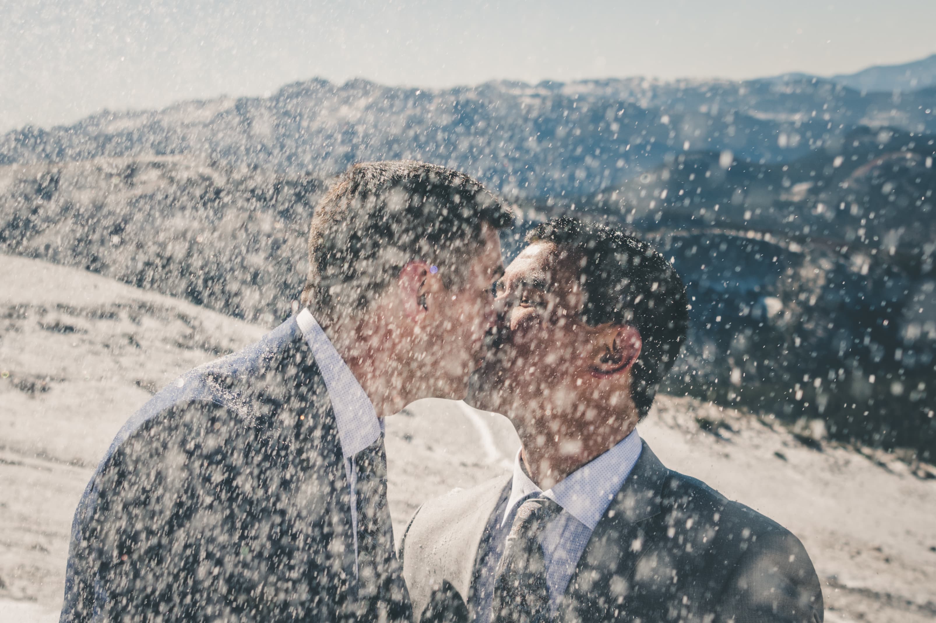 Ben and Zack wedding — final portrait at Mammoth Lakes, California