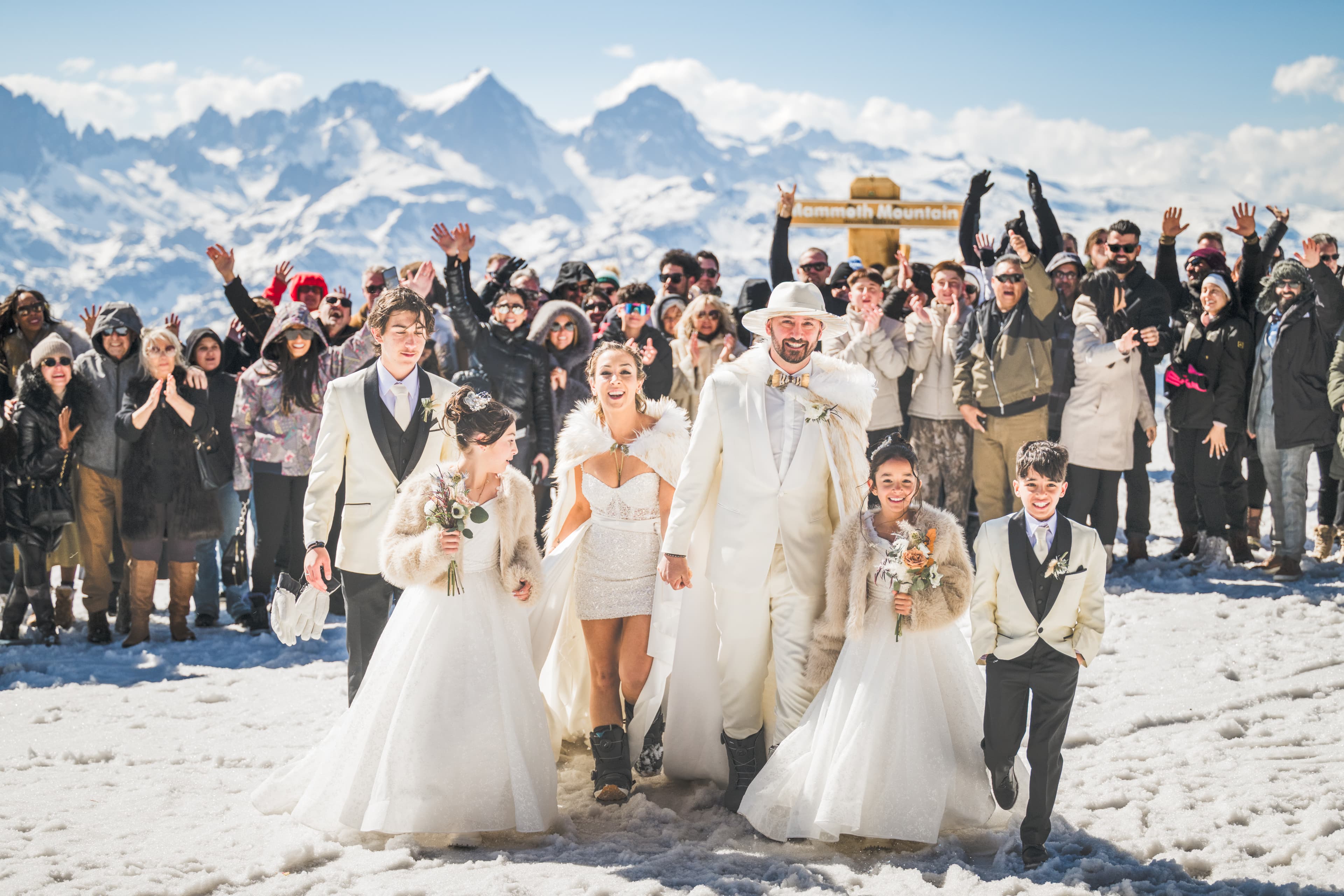 Diana and Ara wedding portrait — Eastern Sierra light at Mammoth Lakes