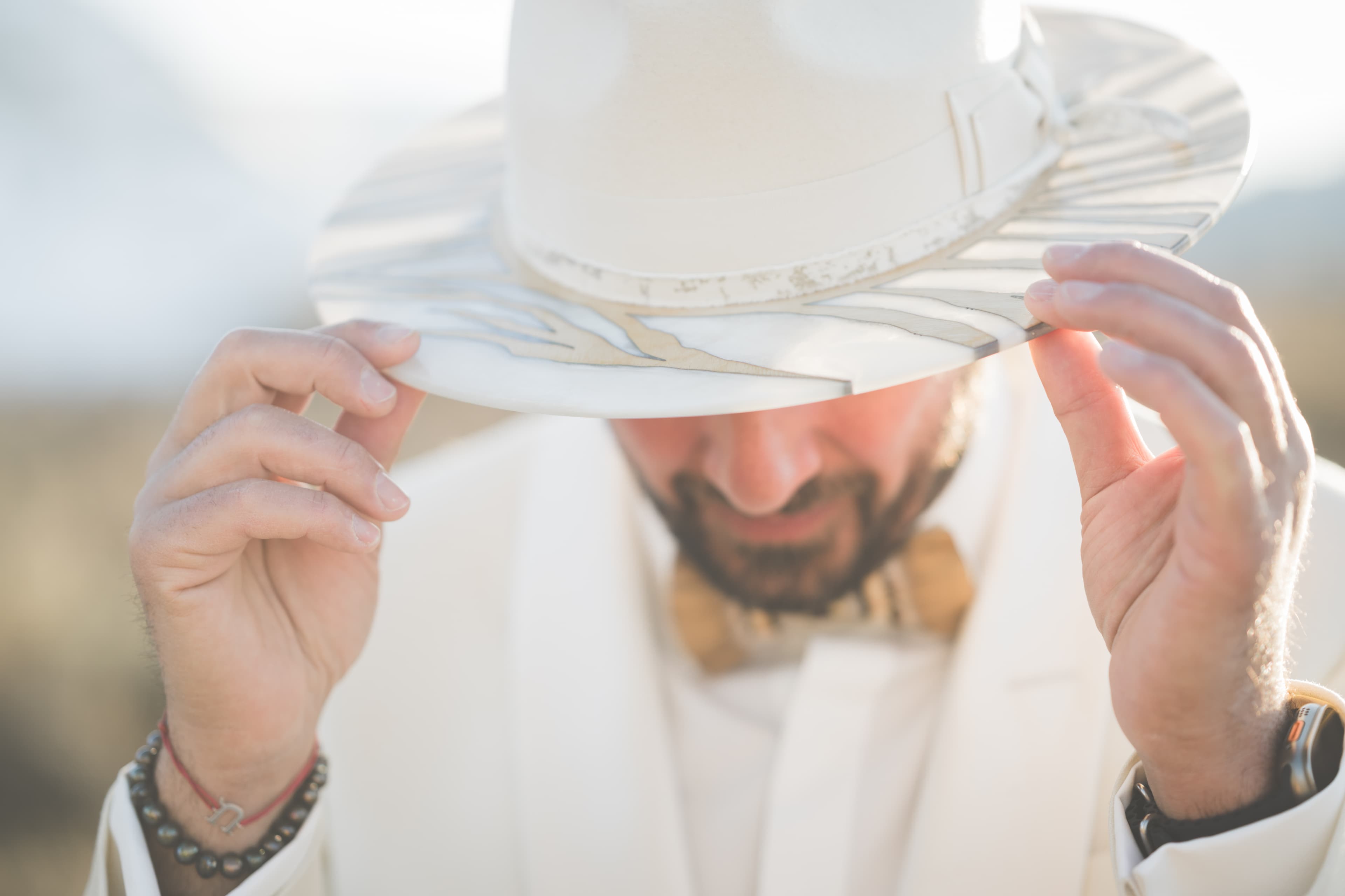 Diana and Ara Mammoth wedding — candid moment in the Sierra Nevada landscape