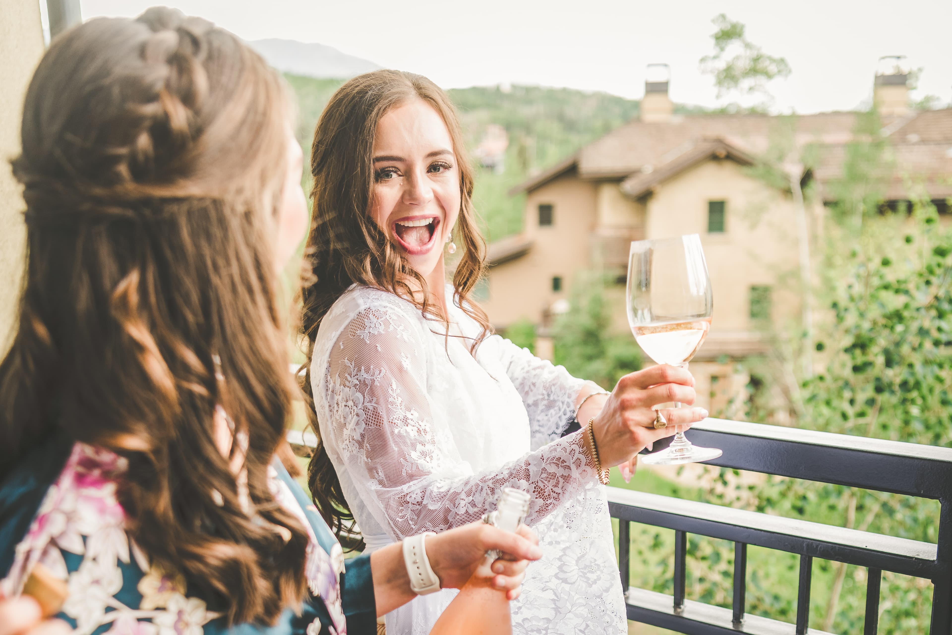 Allred's wedding in Telluride, Colorado — candid moment