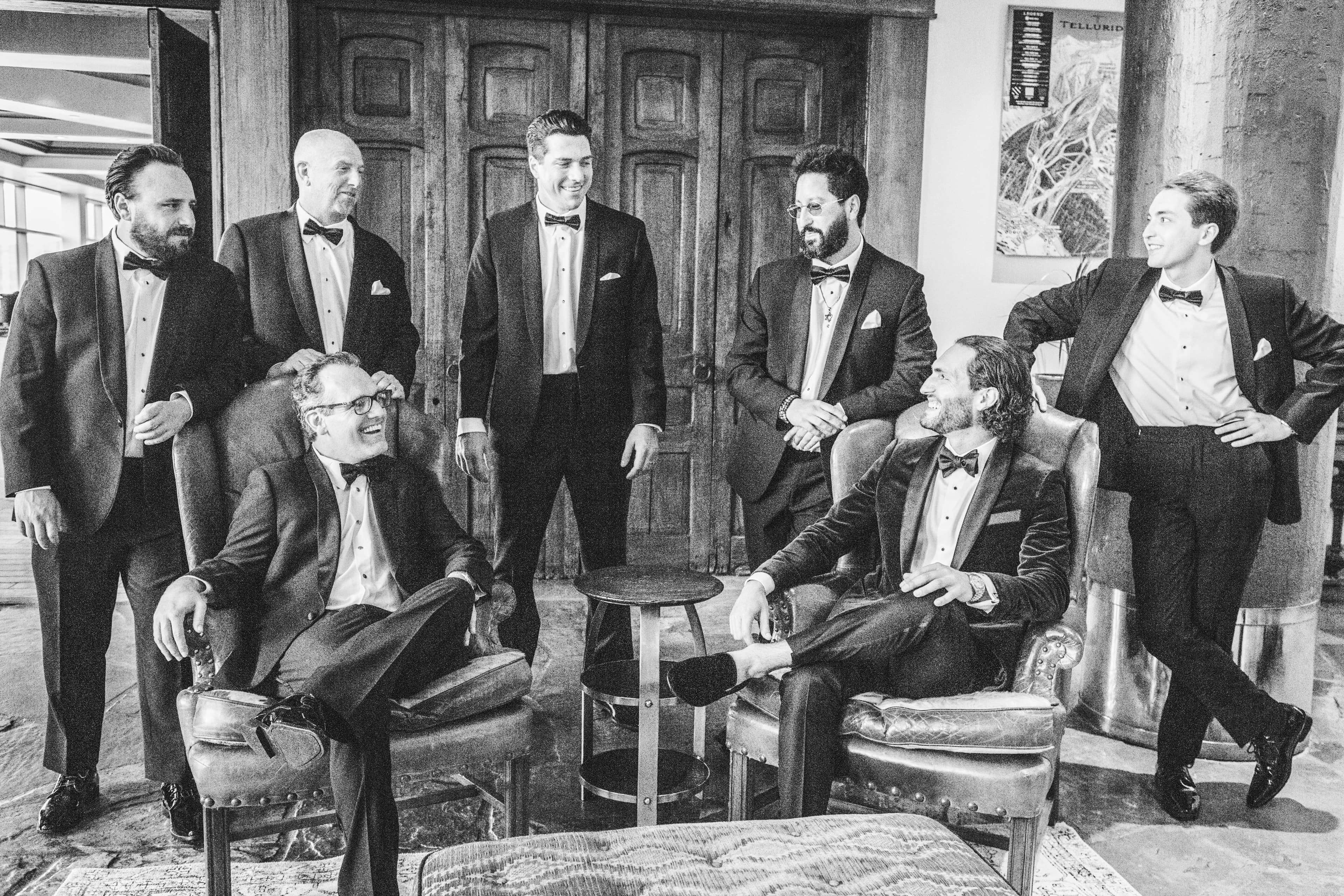 Allred's wedding in Telluride, Colorado — candid moment