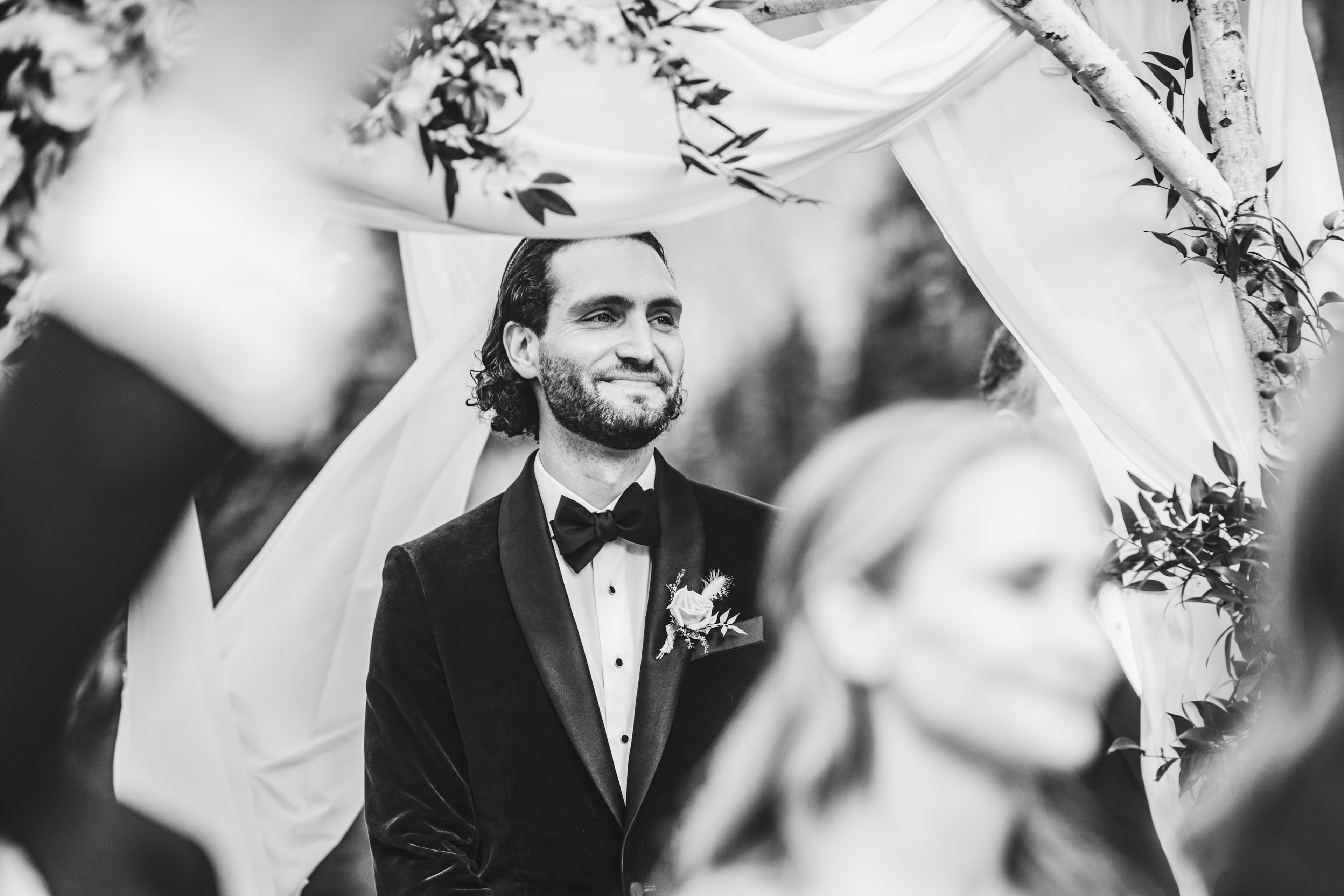 Allred's wedding in Telluride, Colorado — candid moment