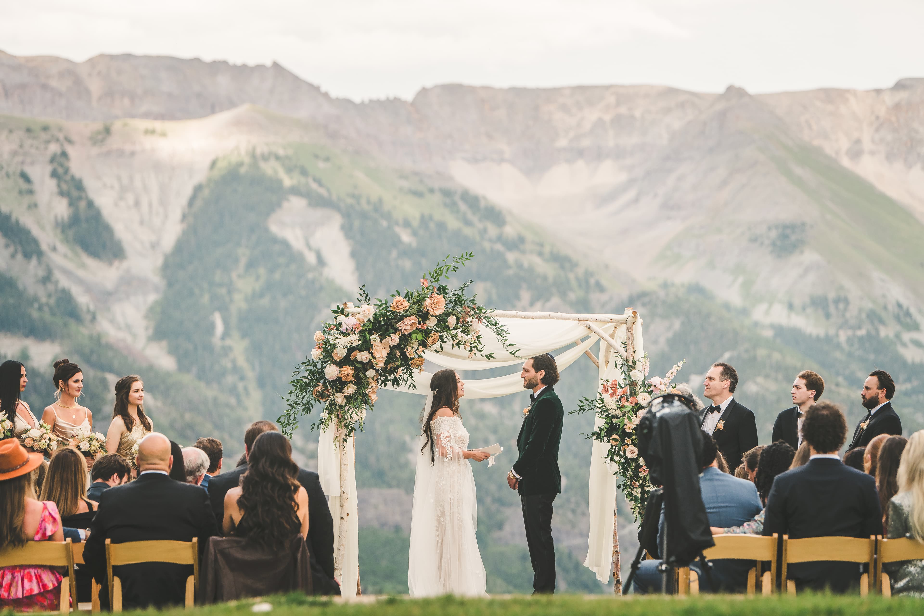 Allred's wedding in Telluride, Colorado — candid moment