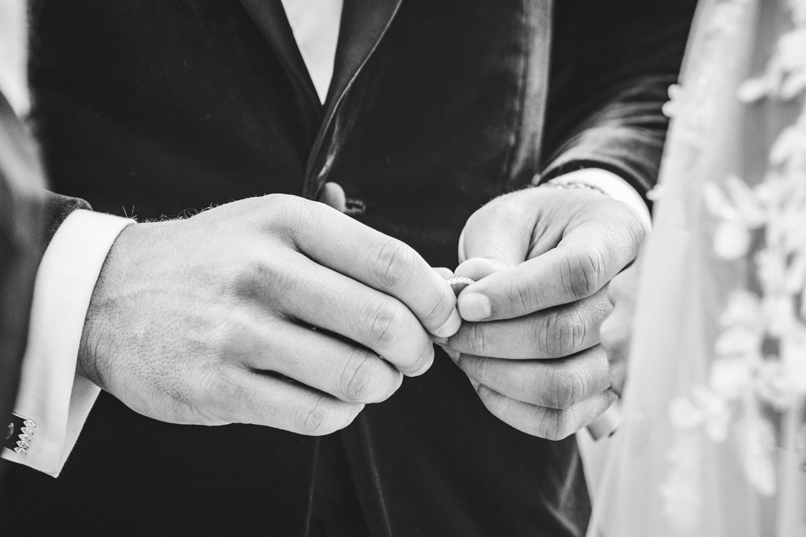 Allred's wedding in Telluride, Colorado — candid moment