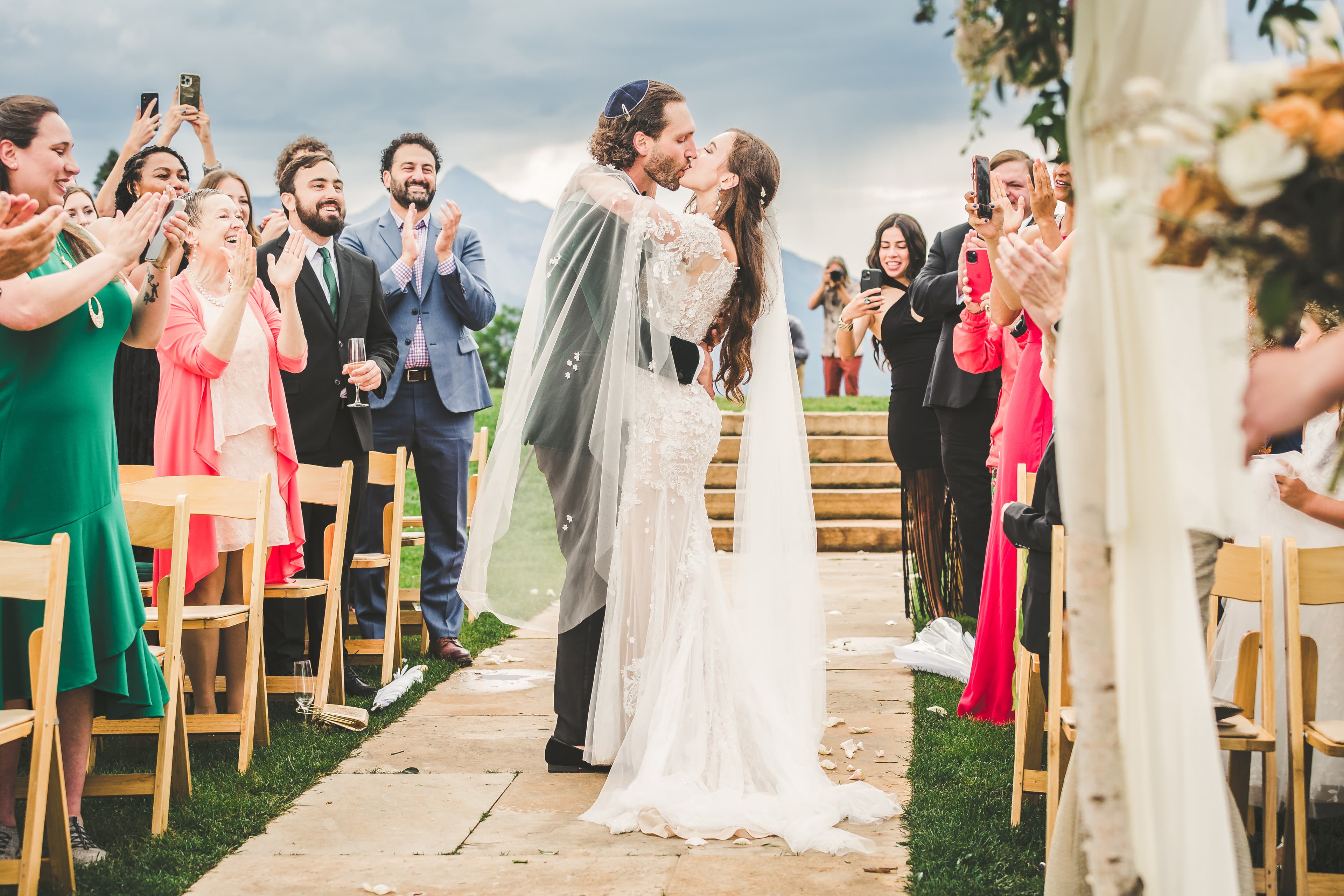 Allred's wedding in Telluride, Colorado — ceremony detail