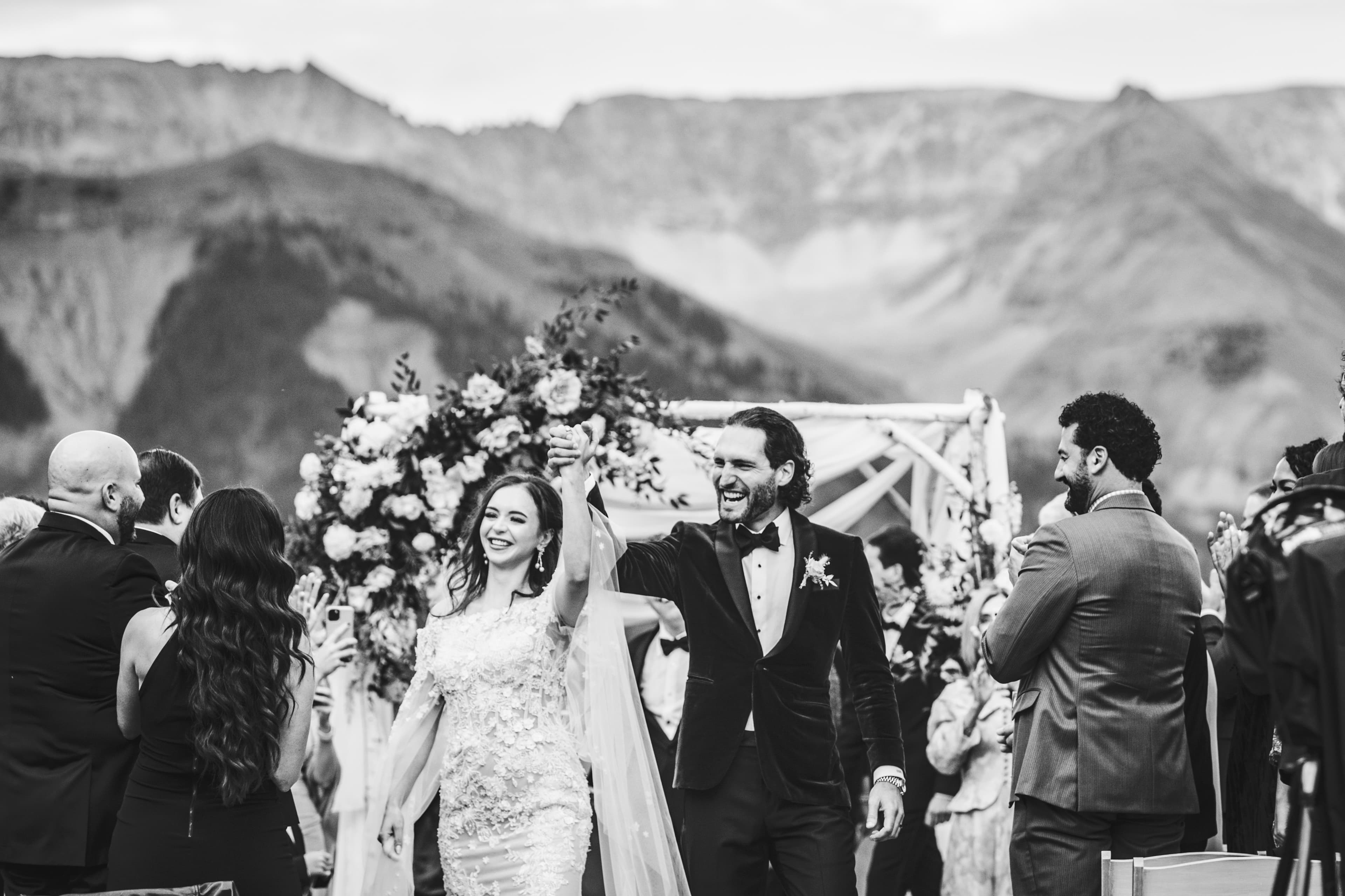 Allred's wedding in Telluride, Colorado — ceremony detail