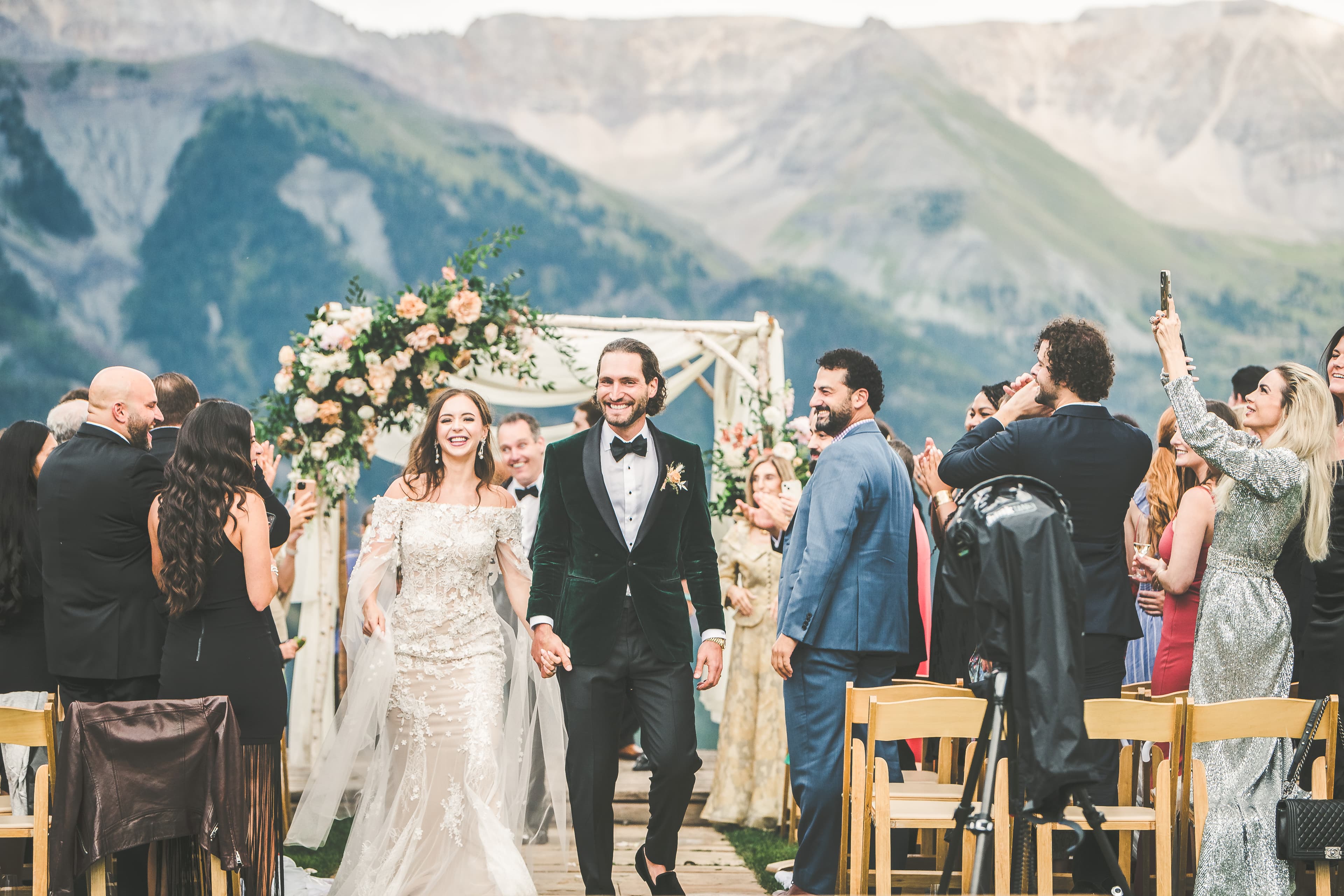 Allred's wedding in Telluride, Colorado — ceremony detail