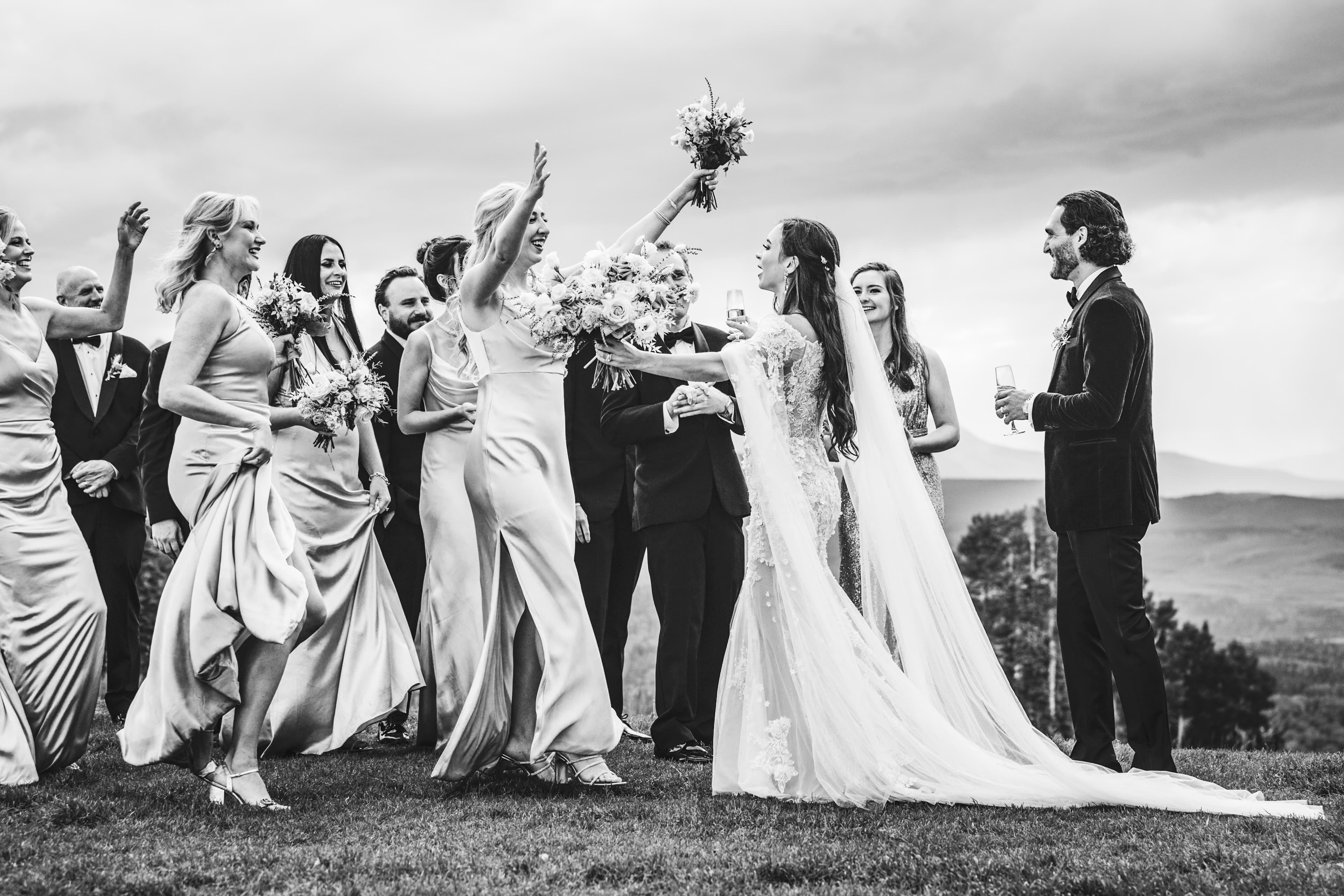 Allred's wedding in Telluride, Colorado — ceremony detail