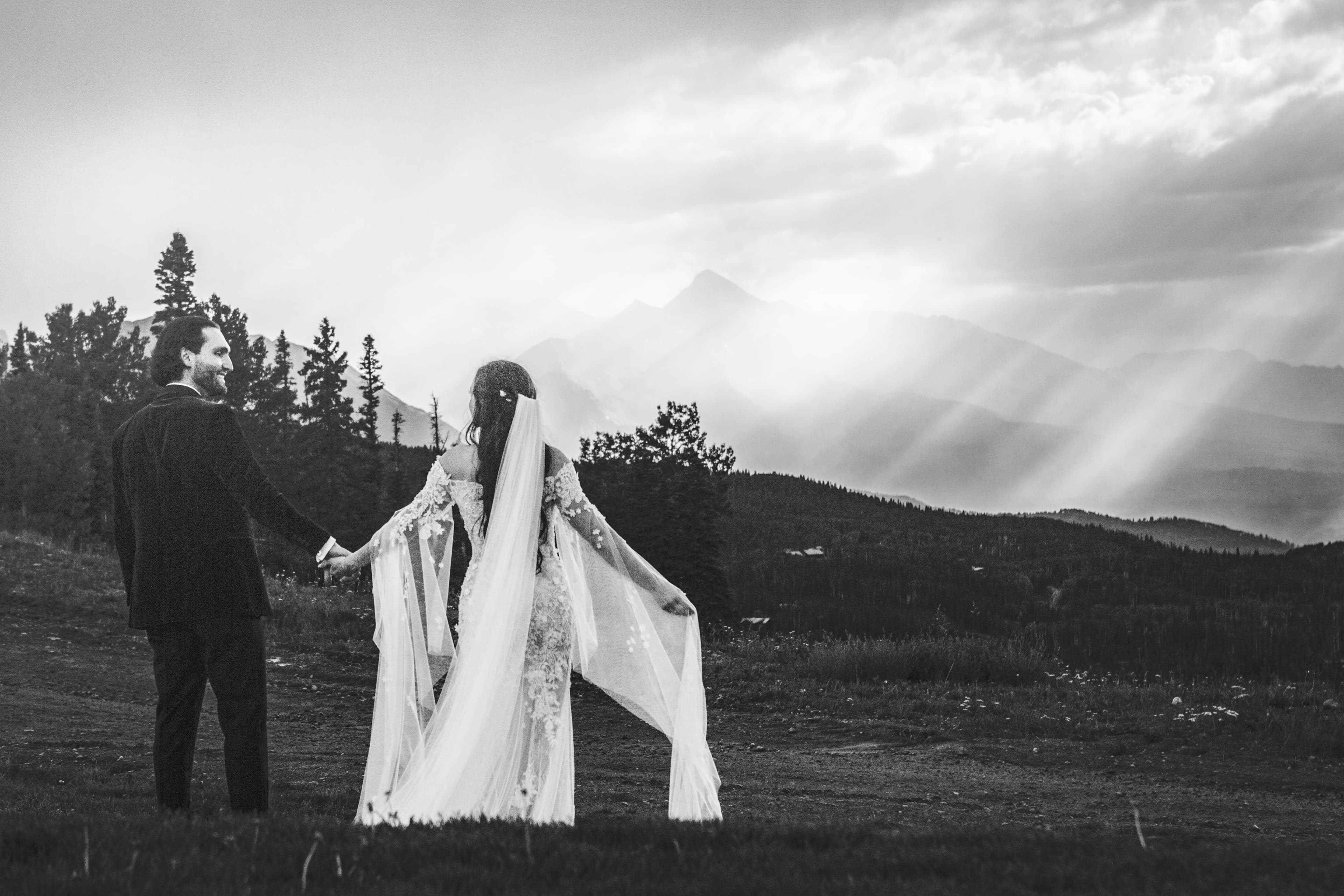 Allred's wedding reception in Telluride, Colorado