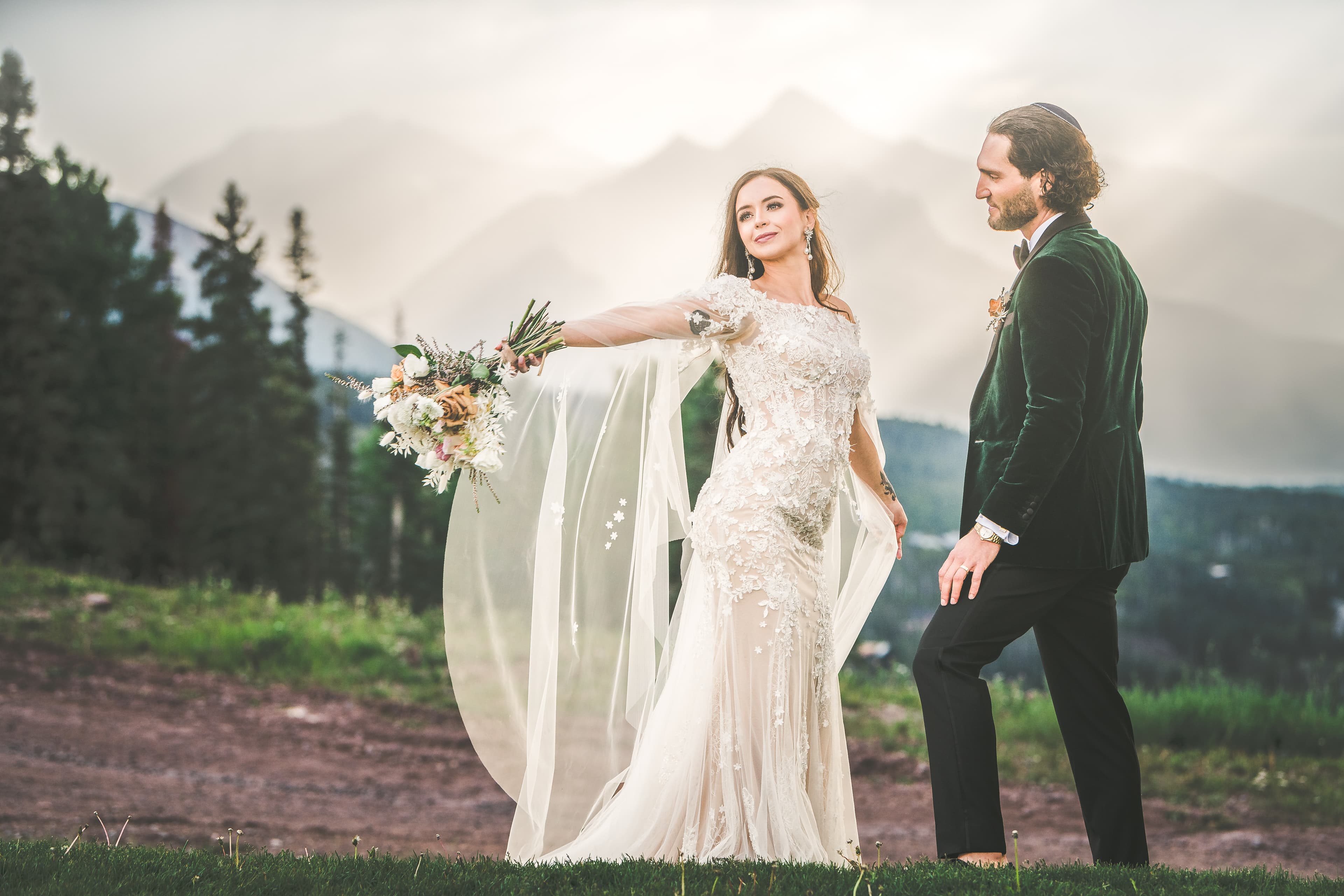 Allred's wedding reception in Telluride, Colorado