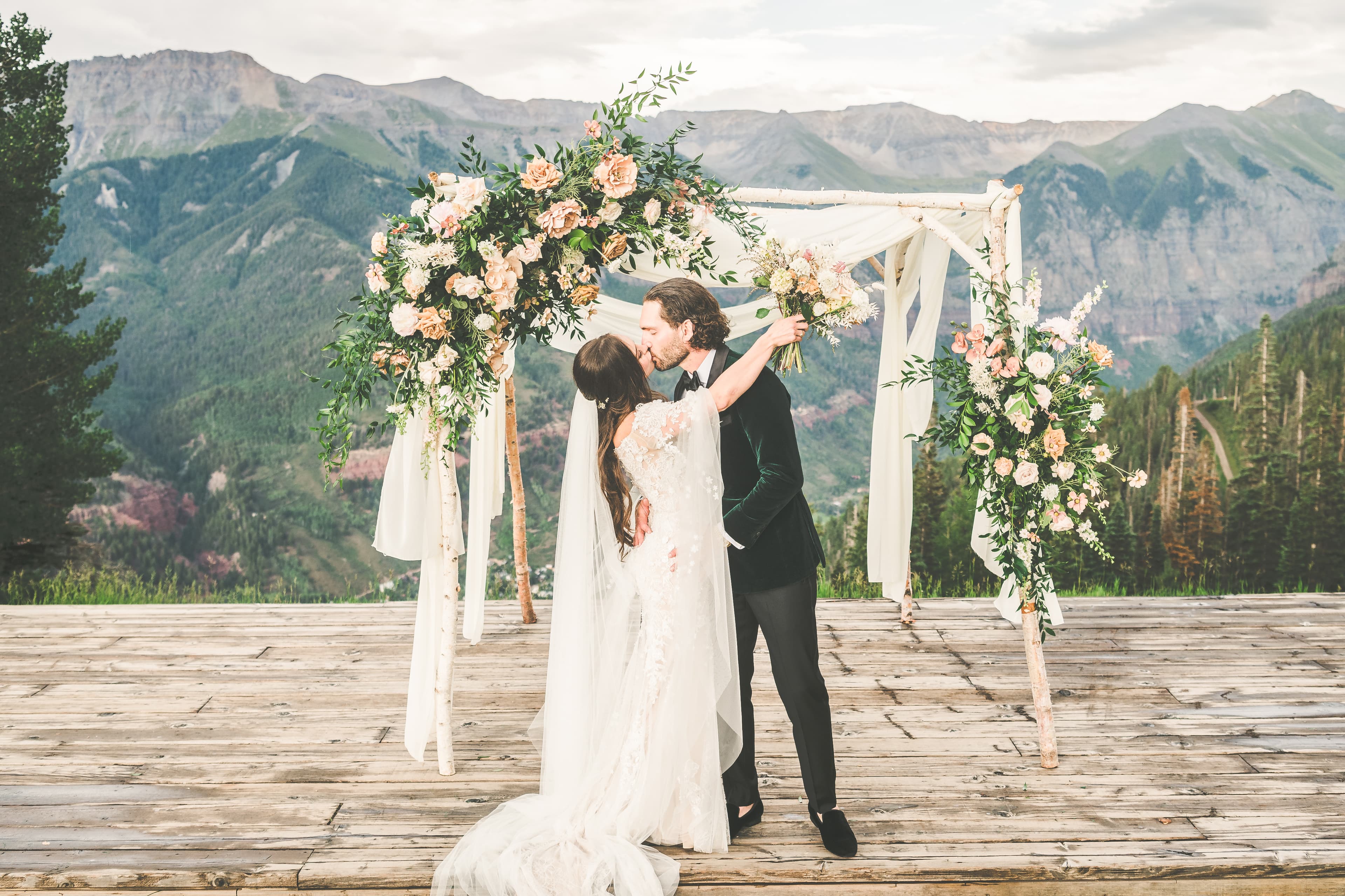 Allred's wedding reception in Telluride, Colorado