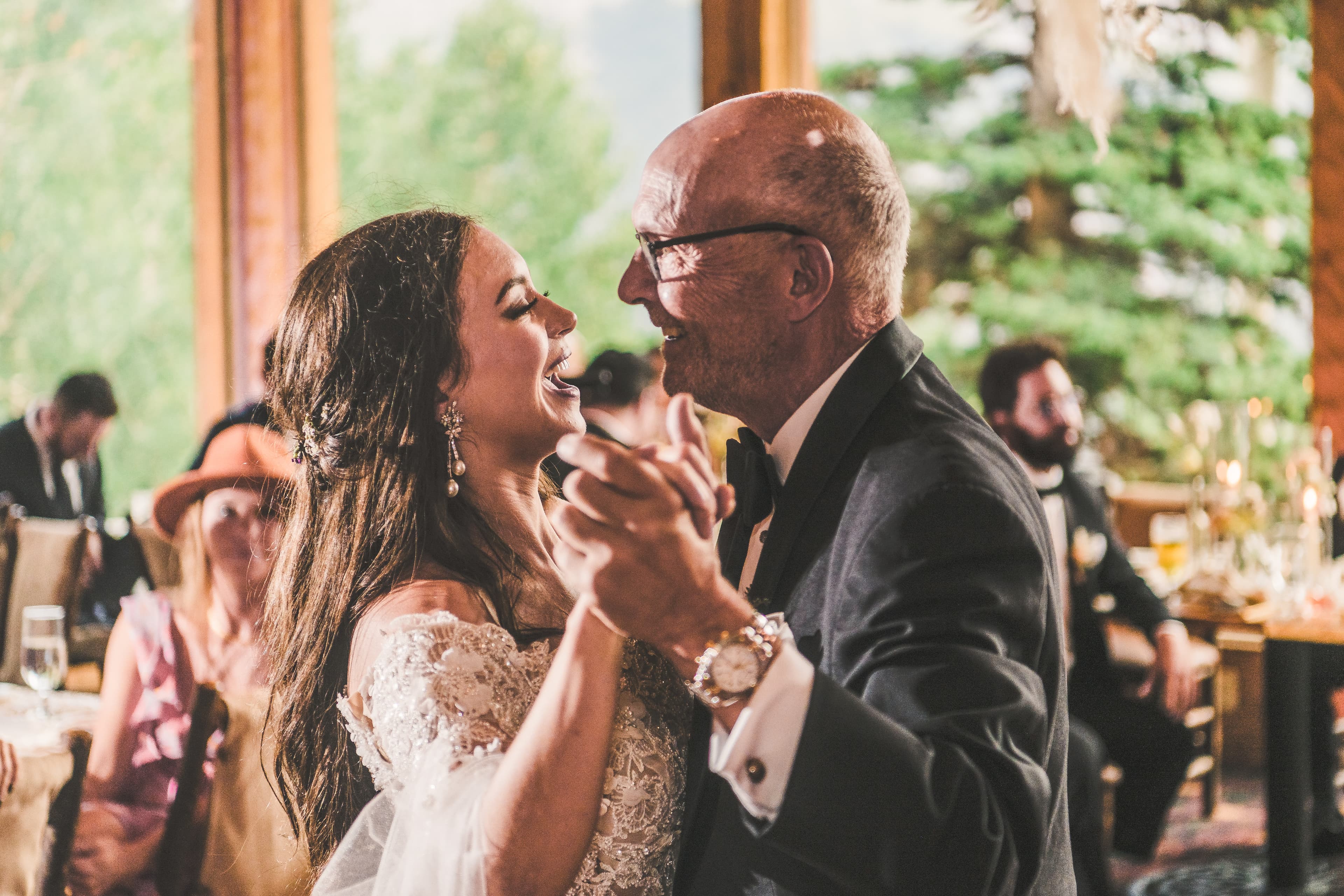 Allred's wedding in Telluride, Colorado — reception dancing