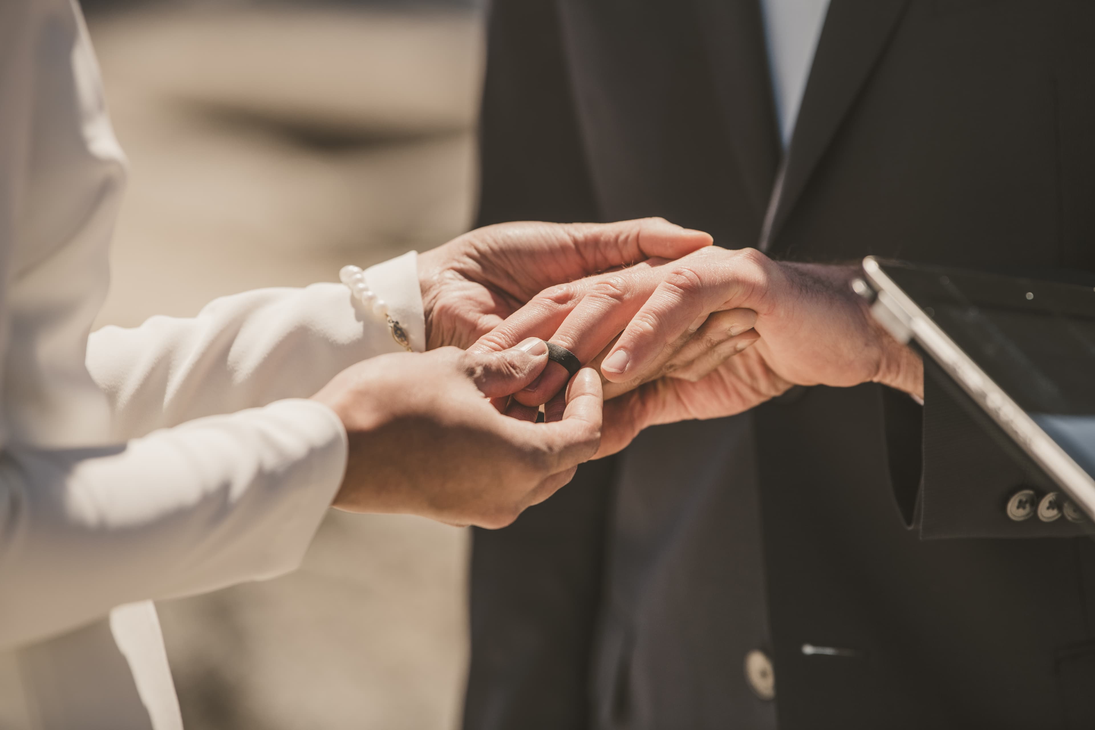 Sheri and Matt Yosemite elopement — couple embracing with valley views