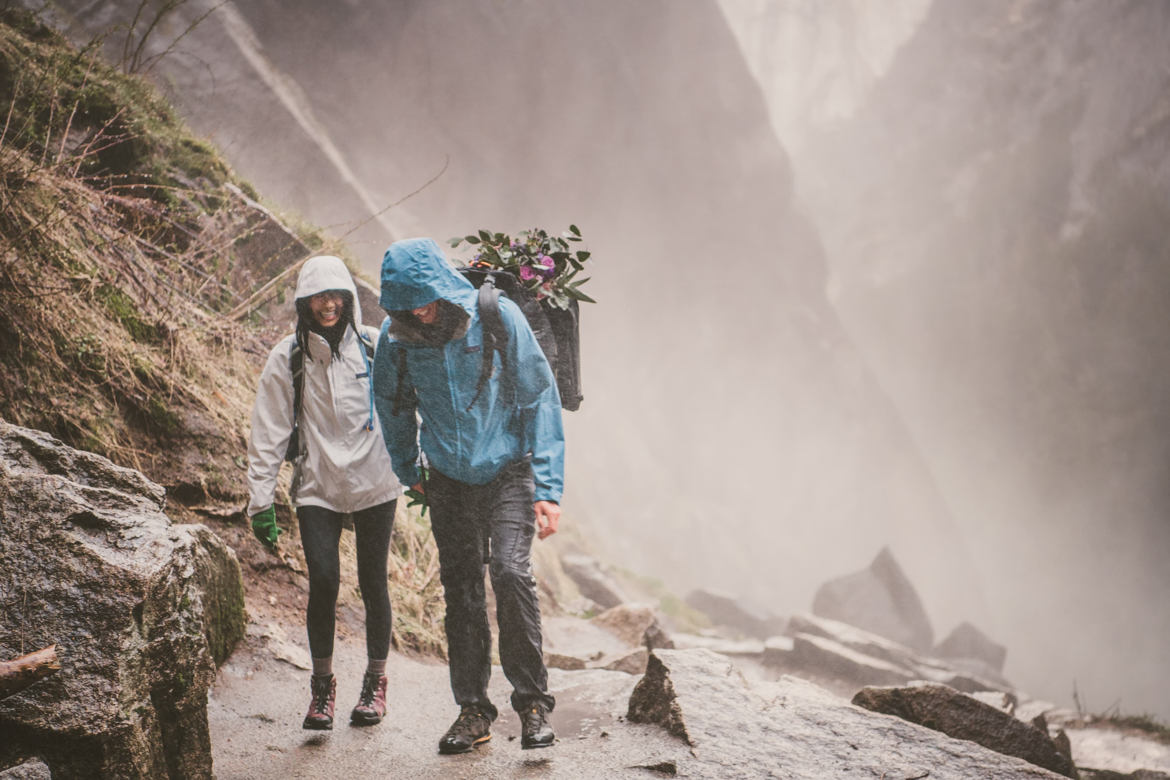 Sheri and Matt elopement in Yosemite National Park — couple portrait in the valley