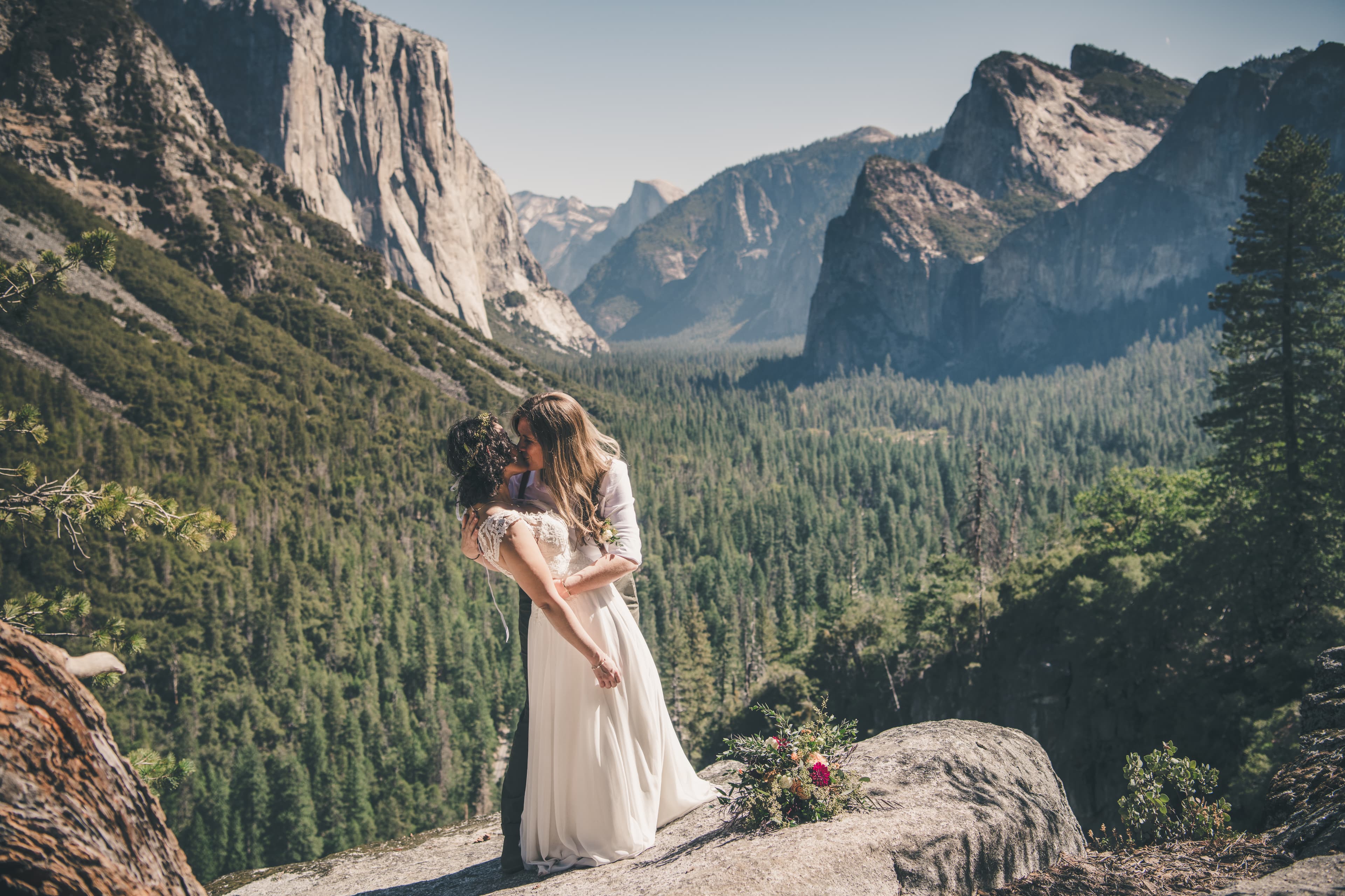 Steph and Katie elopement — portrait session in Yosemite, California