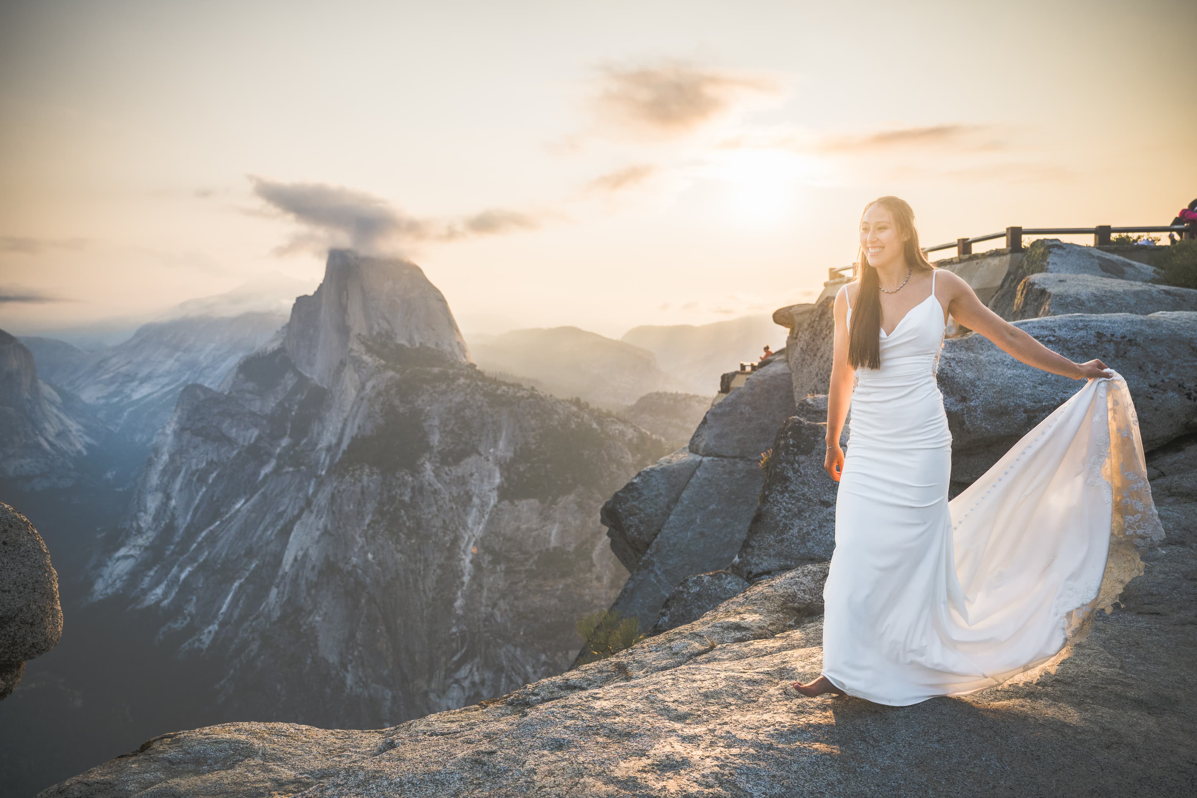 Yuleen and James Yosemite elopement — intimate portrait in natural light