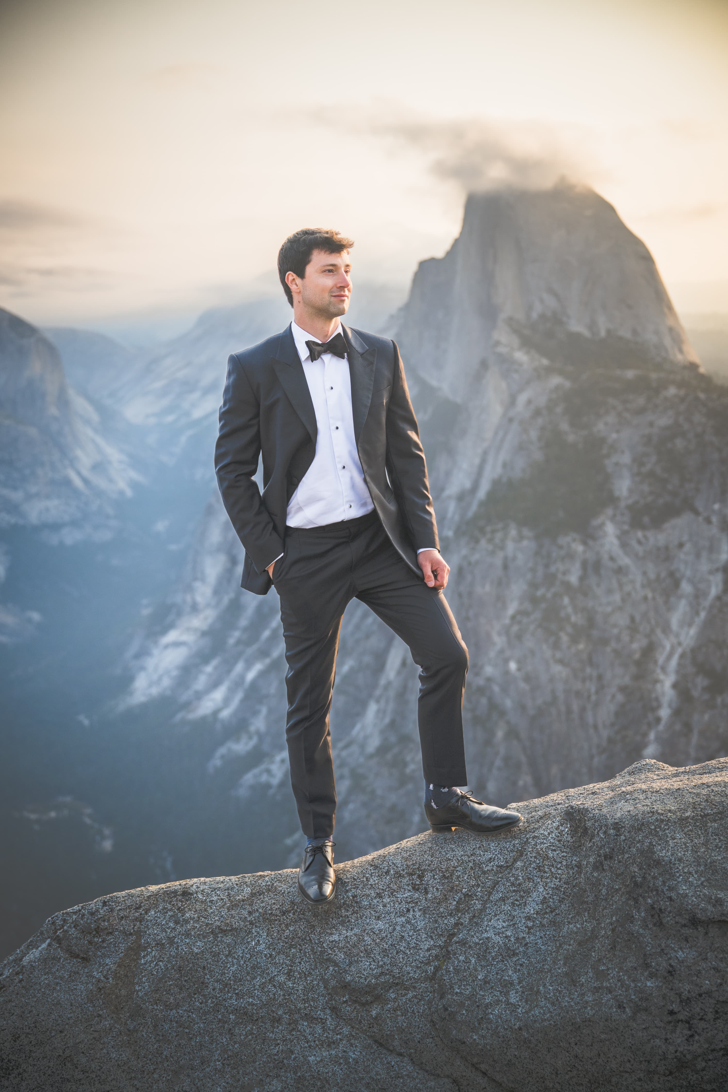 Yuleen and James elopement — couple portrait in Yosemite National Park