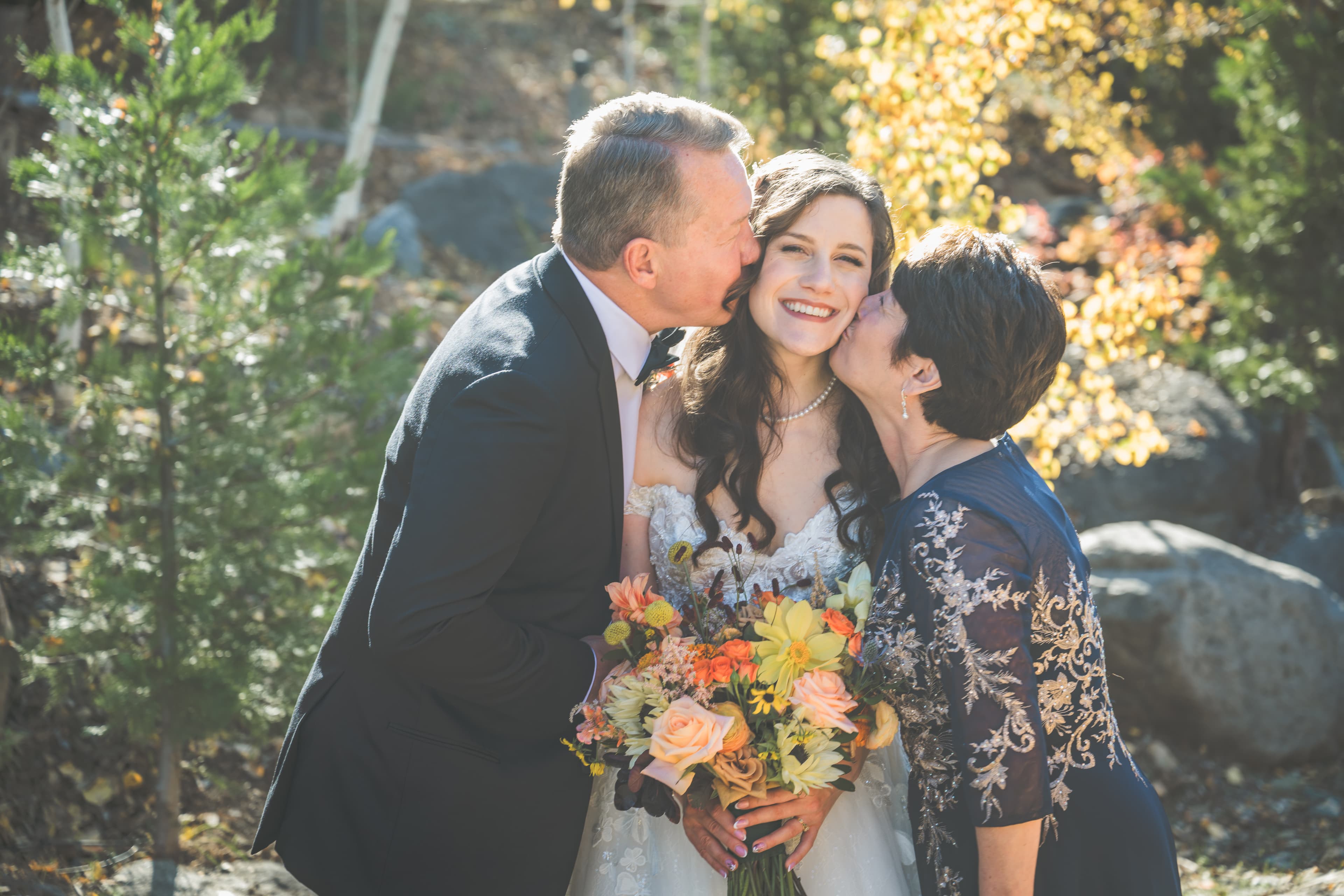 Adam and Steph Yosemite wedding — portrait session with Sierra scenery