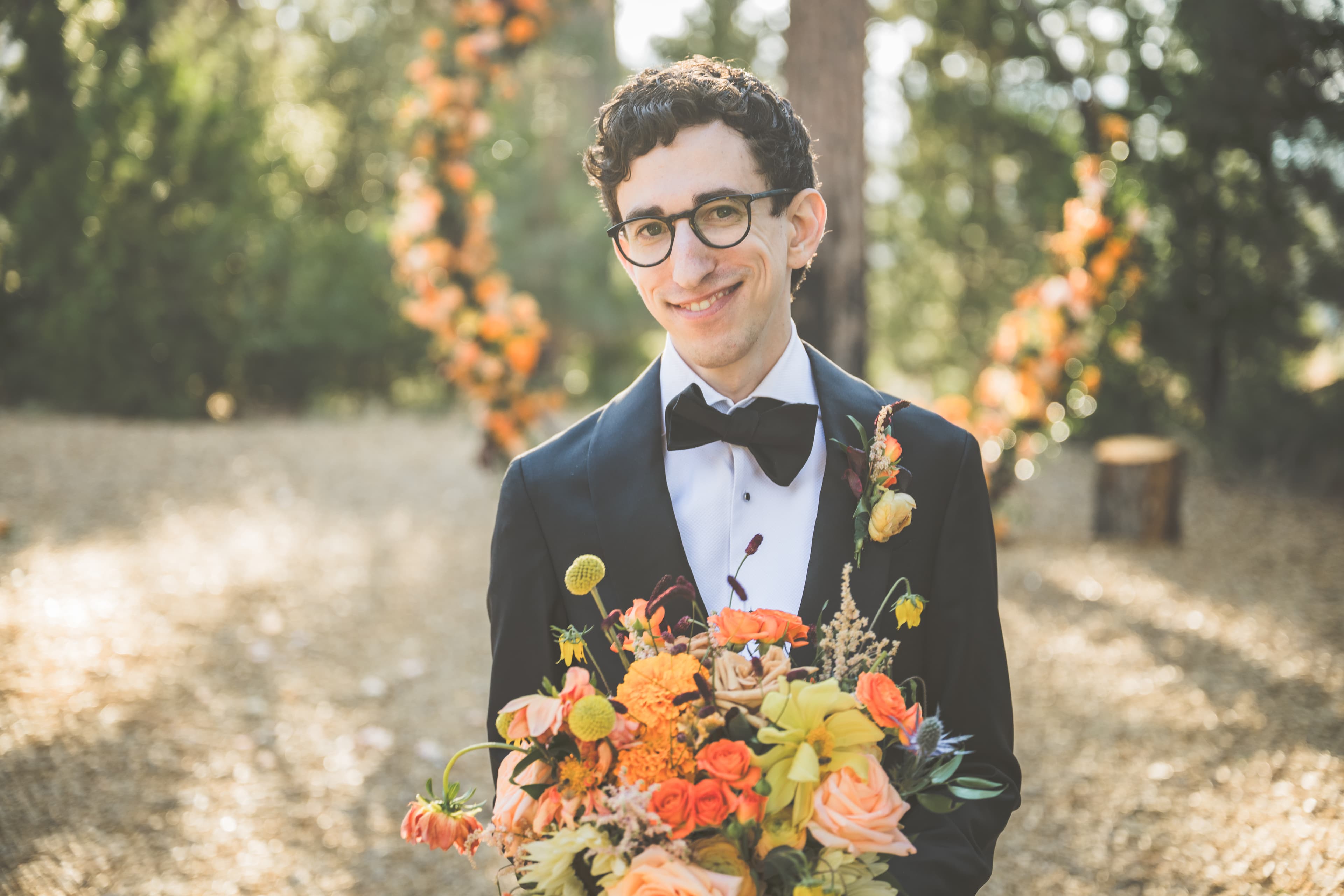 Adam and Steph wedding in Yosemite — intimate portrait in the park