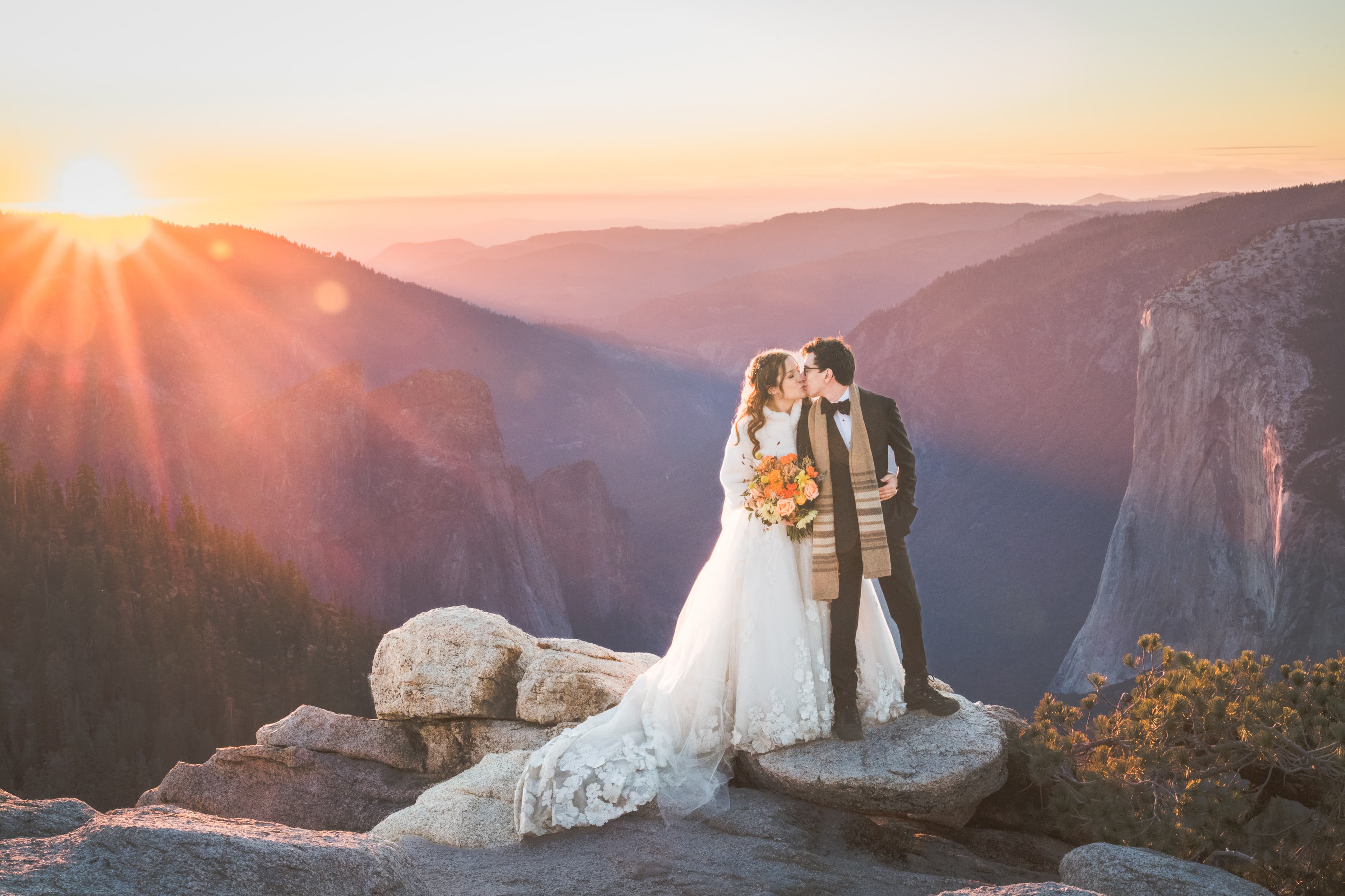 Adam and Steph wedding in Yosemite — couple celebration in the national park