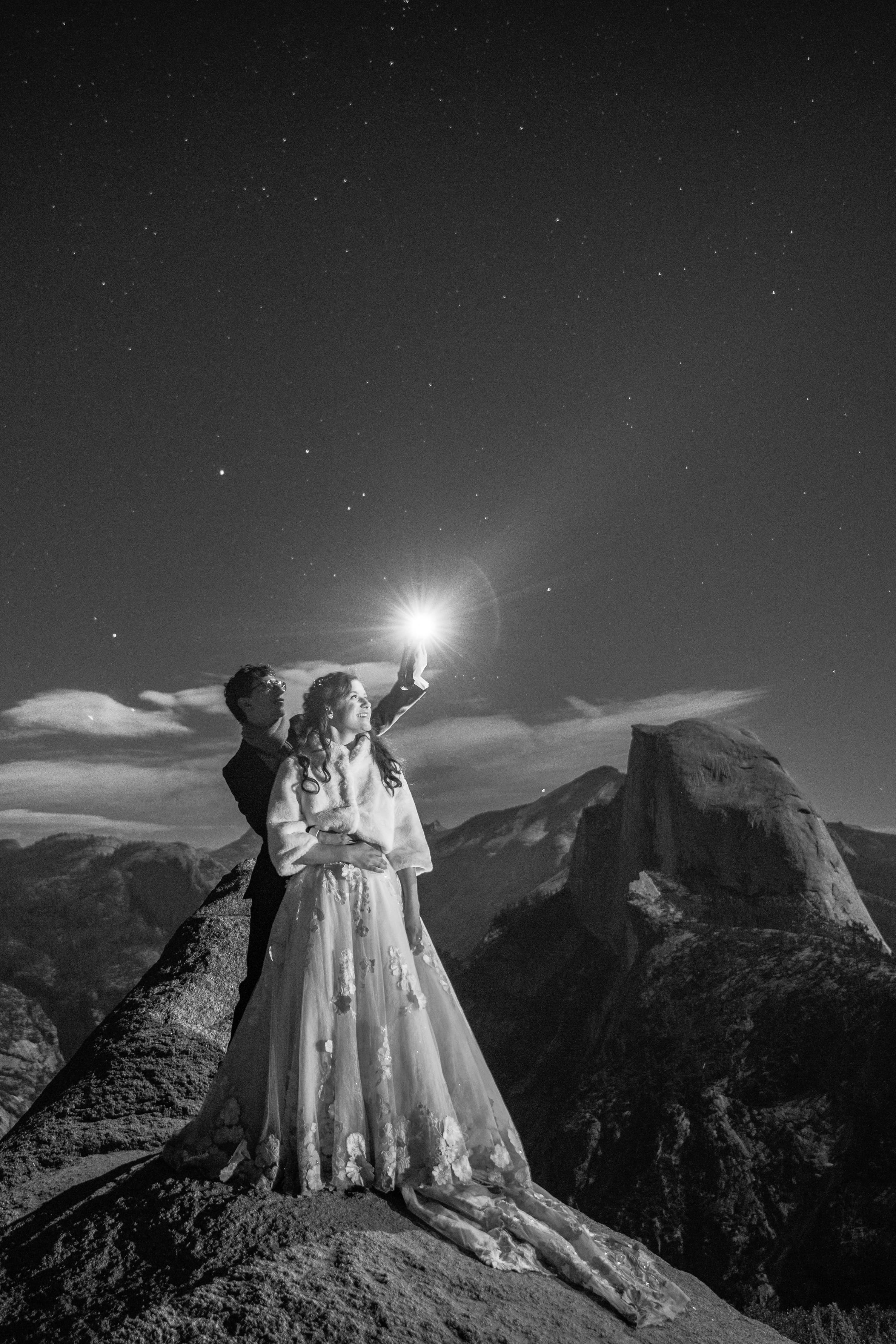 Adam and Steph Yosemite wedding — final portrait in the Sierra Nevada