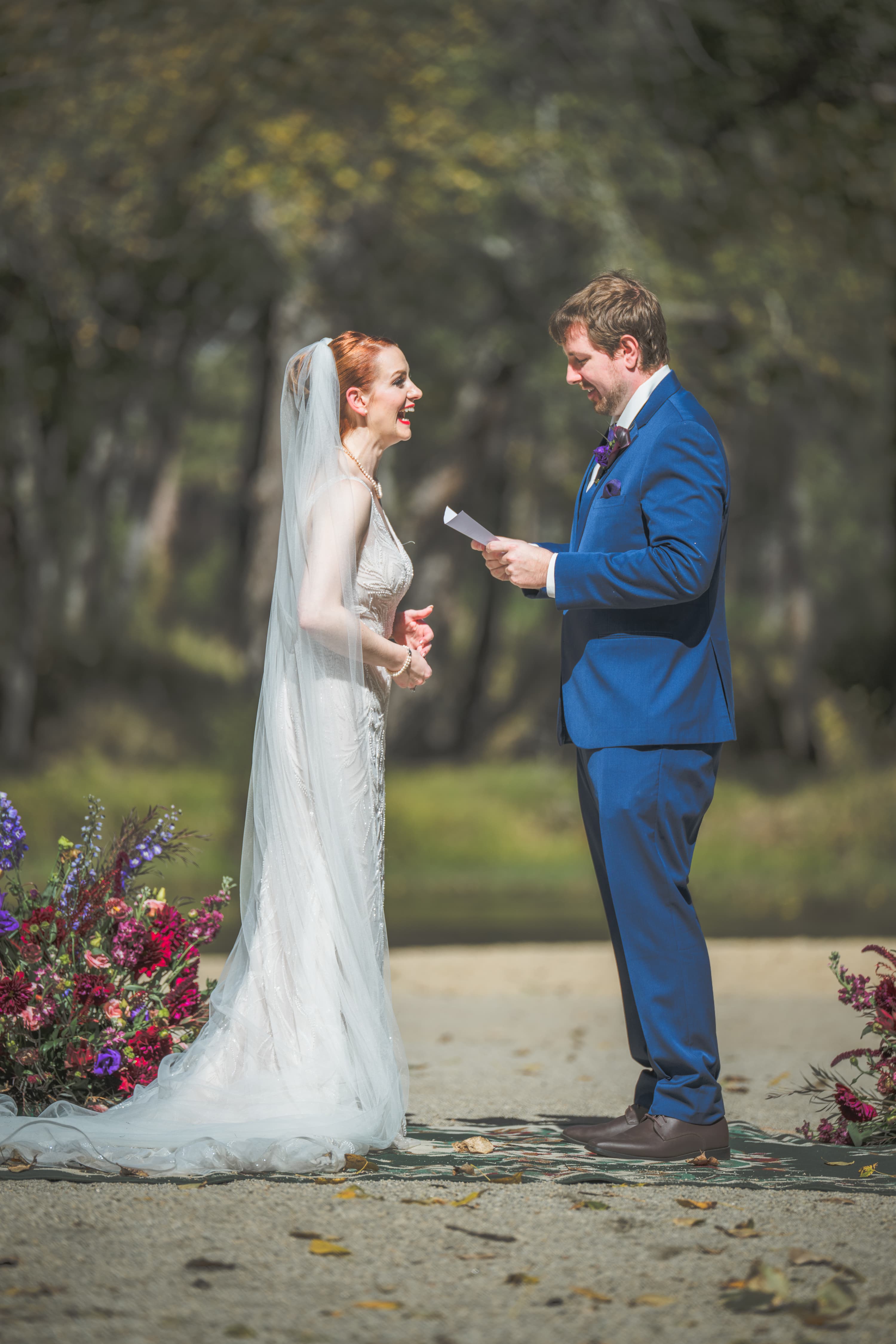 Lauren and Brian wedding sneak peek — couple with Yosemite granite backdrop