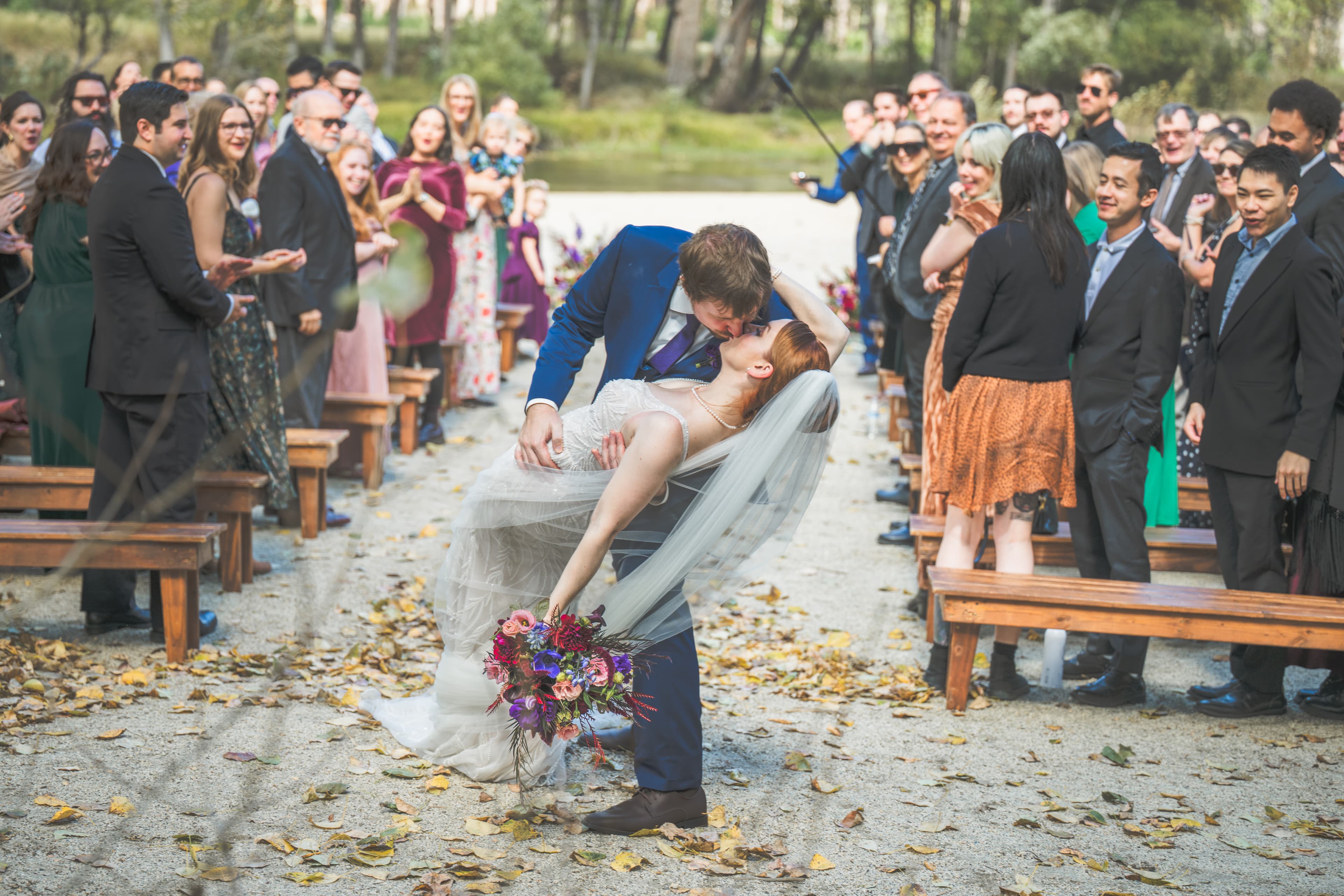 Lauren and Brian Yosemite wedding — sneak peek portrait with valley views