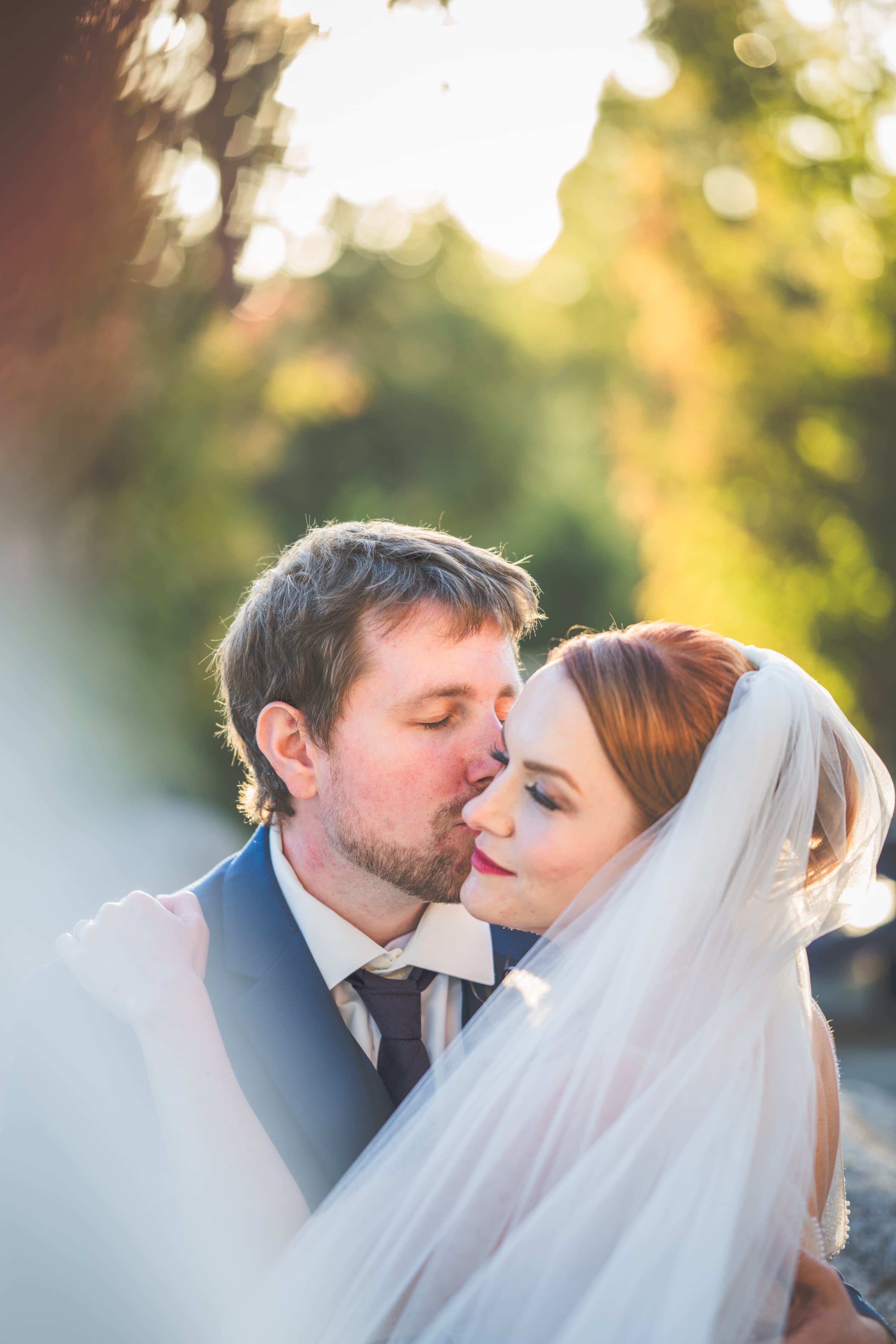 Lauren and Brian wedding sneak peek — couple portrait in natural Yosemite light