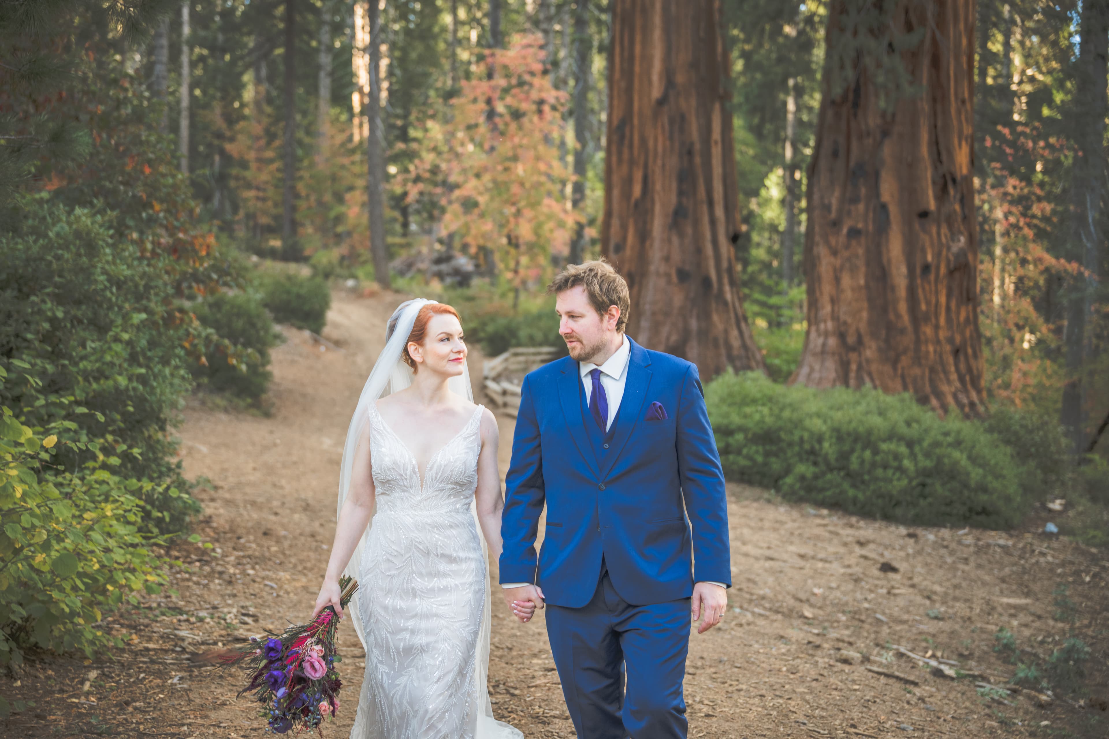Lauren and Brian Yosemite wedding — candid celebration moment