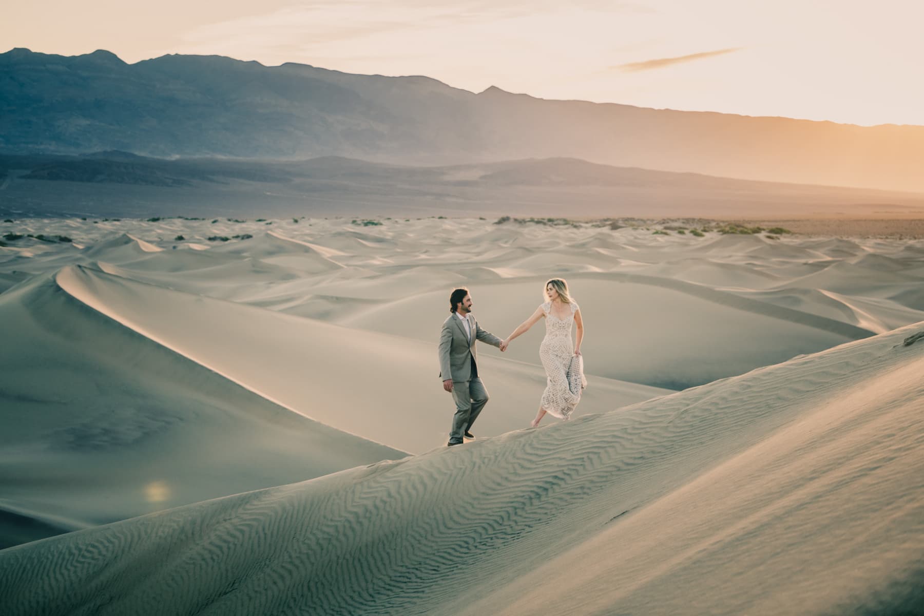 Mountain landscape at golden hour perfect for adventure elopement photography